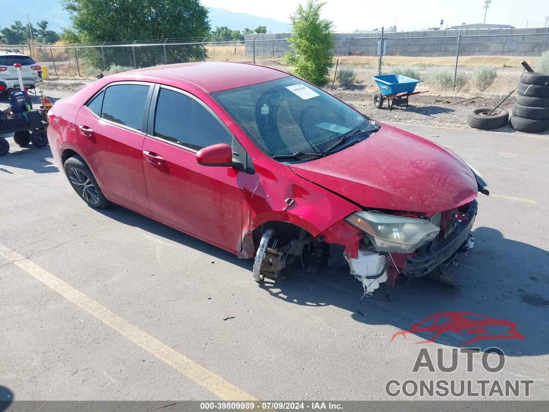 TOYOTA COROLLA 2016 - 2T1BURHE2GC551385