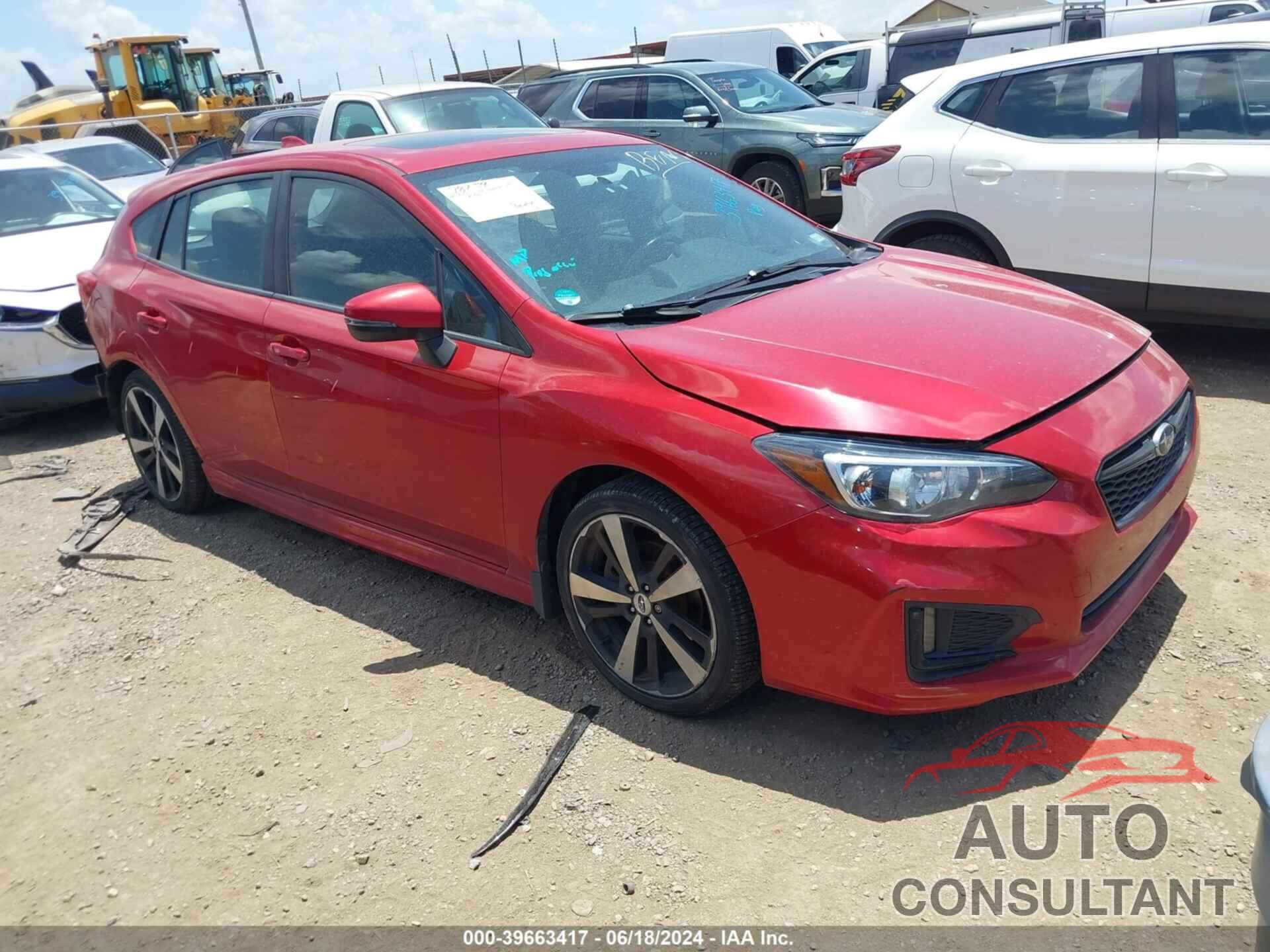 SUBARU IMPREZA 2018 - 4S3GTAM68J3739983