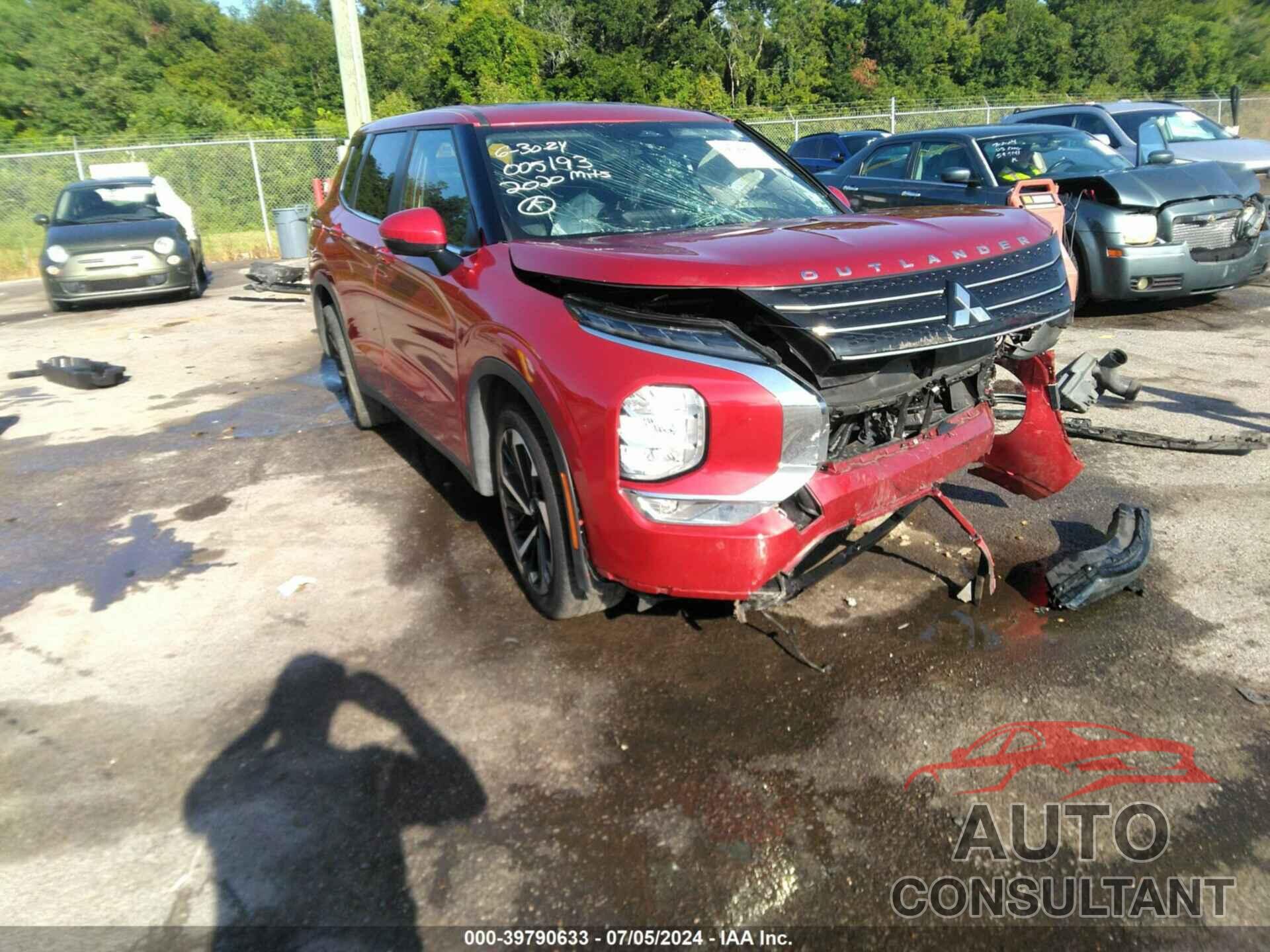 MITSUBISHI OUTLANDER 2022 - JA4J3UA8XNZ005193