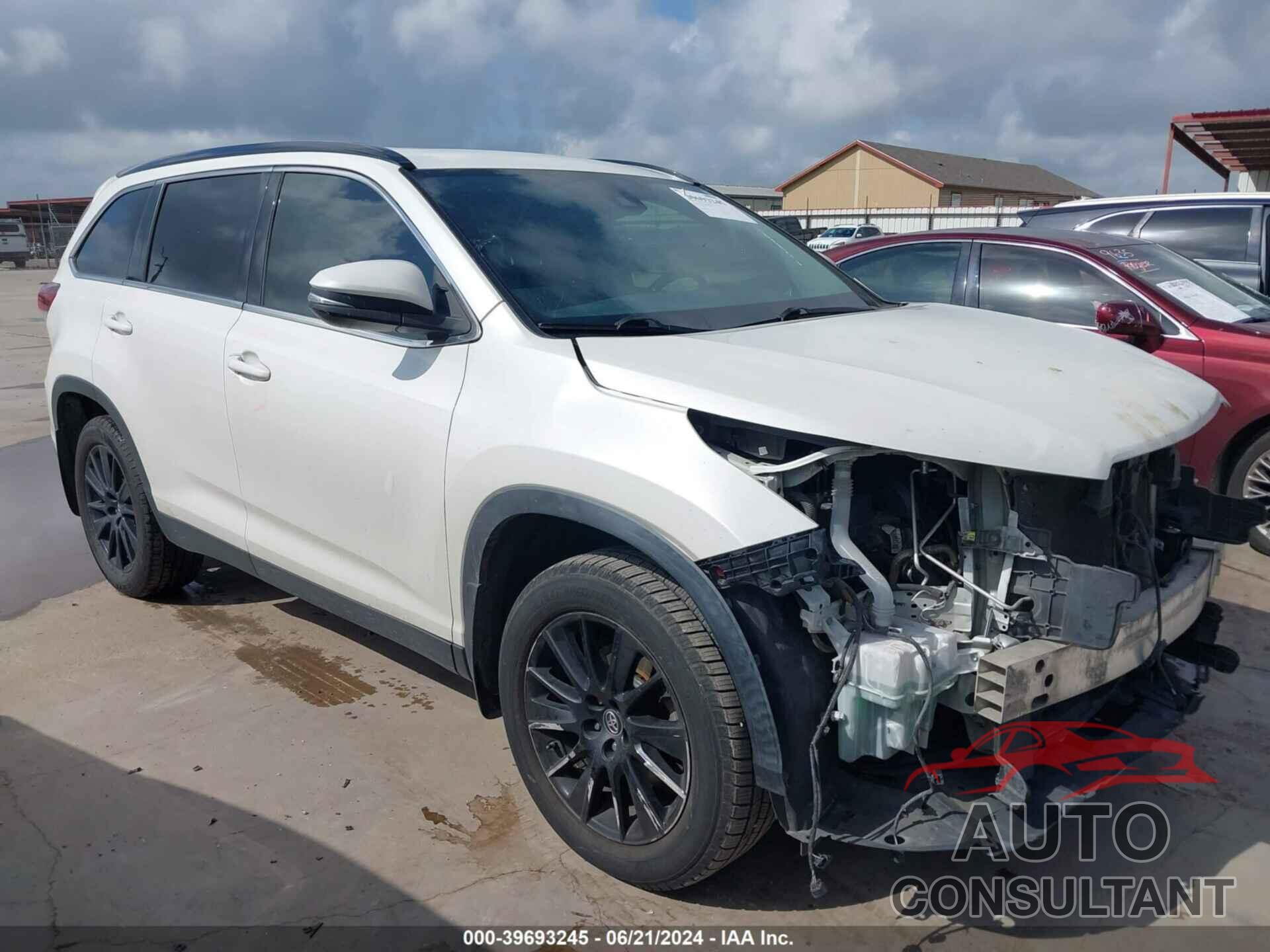 TOYOTA HIGHLANDER 2019 - 5TDKZRFH4KS574066