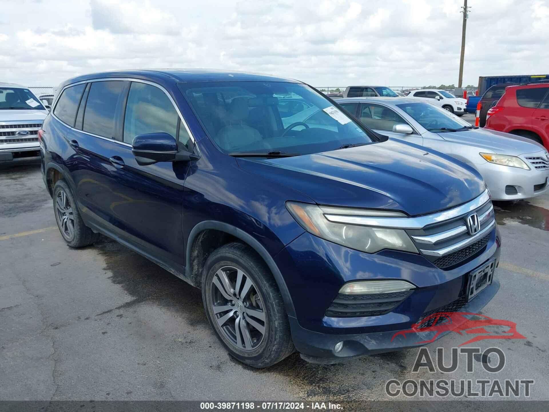 HONDA PILOT 2016 - 5FNYF6H56GB050045