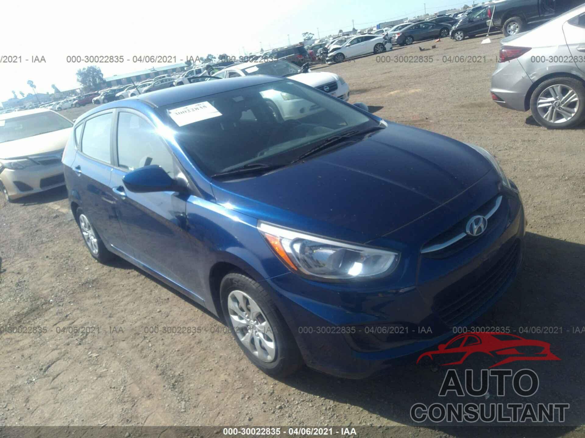 HYUNDAI ACCENT 2016 - KMHCT5AEXGU238433