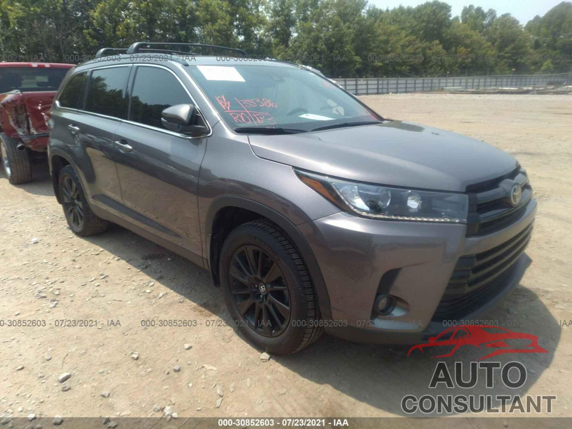 TOYOTA HIGHLANDER 2019 - 5TDJZRFH4KS606669