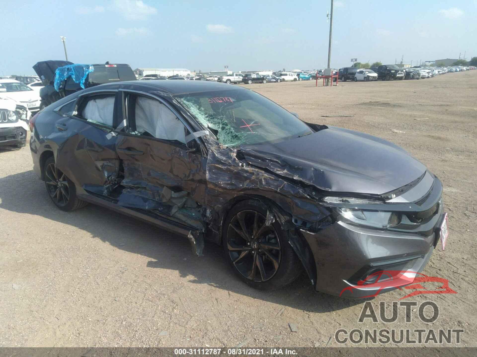 HONDA CIVIC SEDAN 2019 - 19XFC2F88KE050780