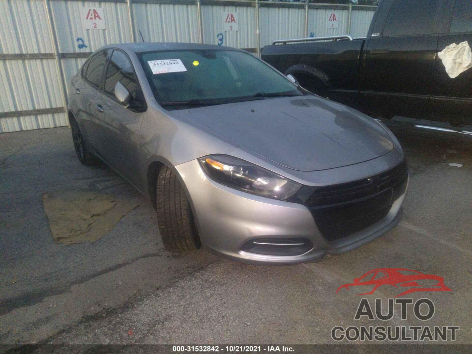 DODGE DART 2016 - 1C3CDFAA1GD578126