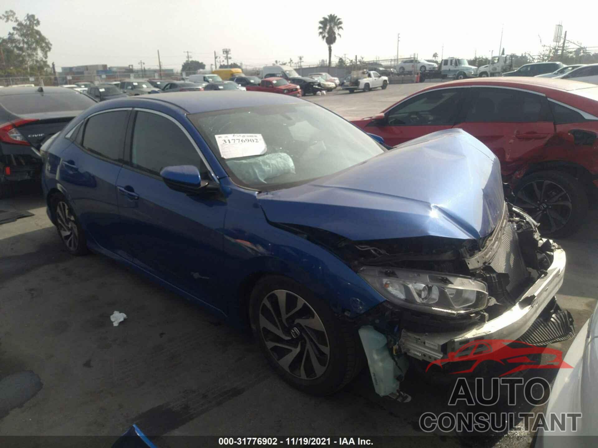 HONDA CIVIC HATCHBACK 2017 - SHHFK7H27HU408686