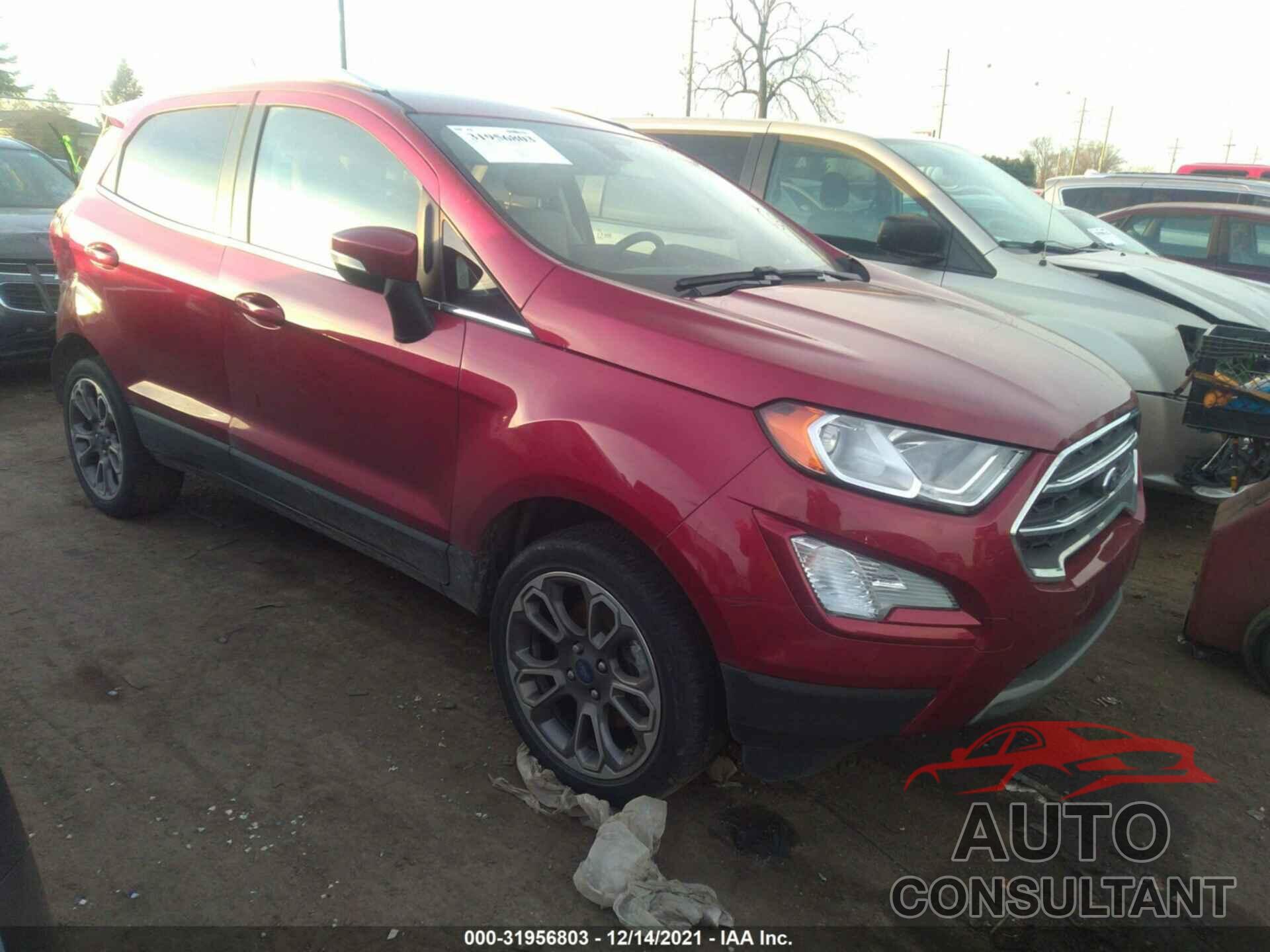 FORD ECOSPORT 2020 - MAJ6S3KL9LC313182