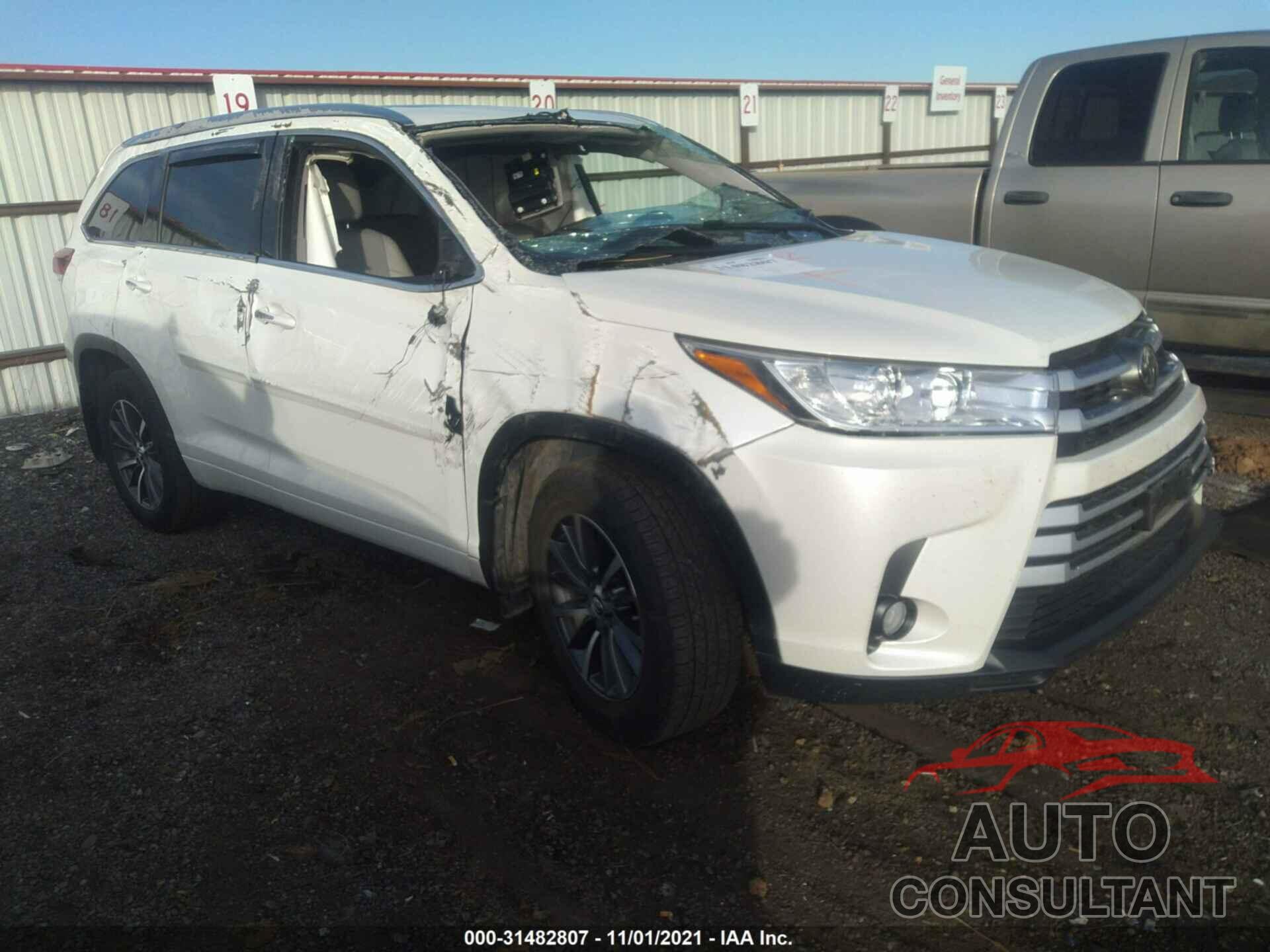 TOYOTA HIGHLANDER 2017 - 5TDJZRFH3HS429637
