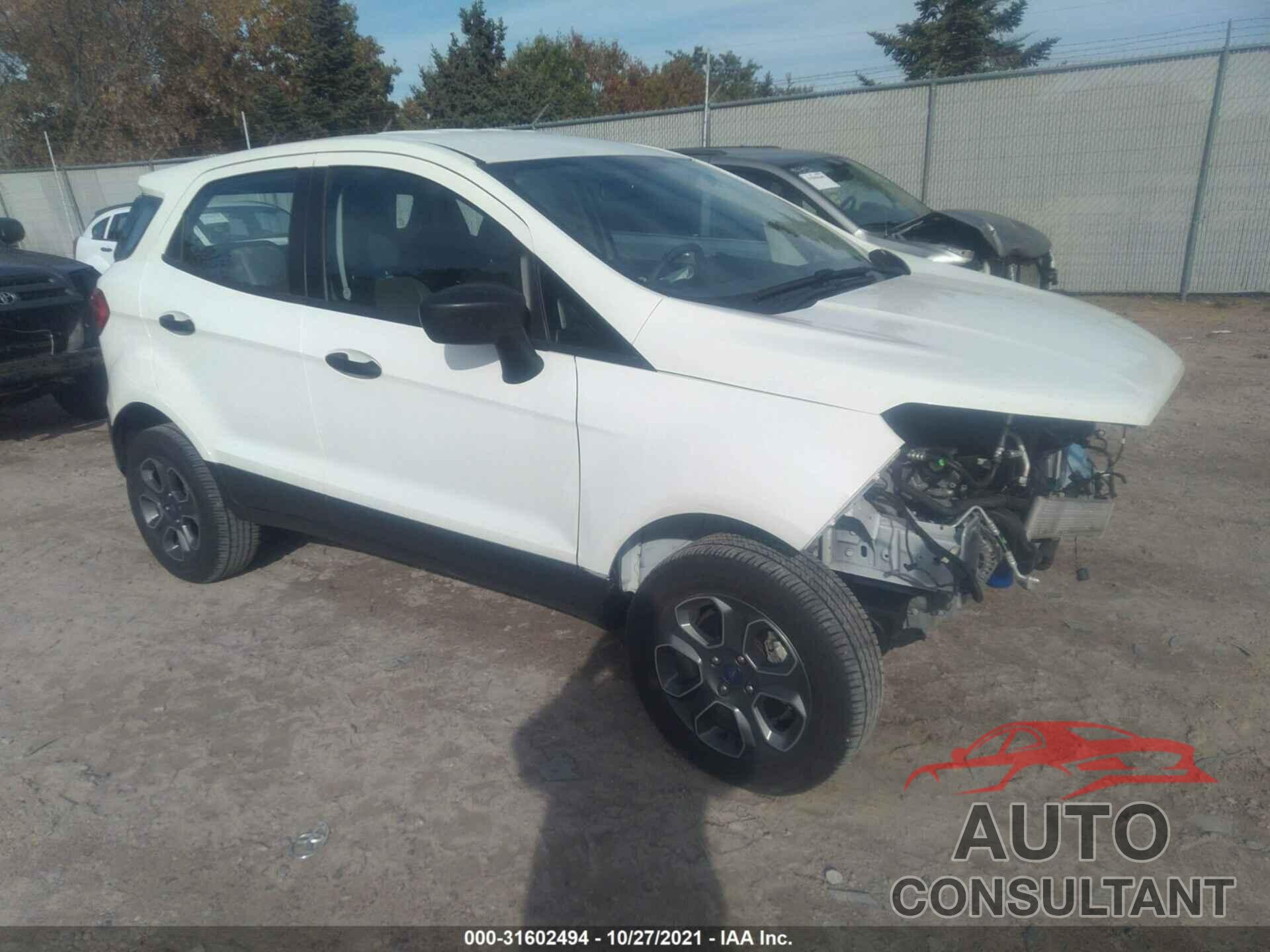 FORD ECOSPORT 2020 - MAJ6S3FL4LC383022