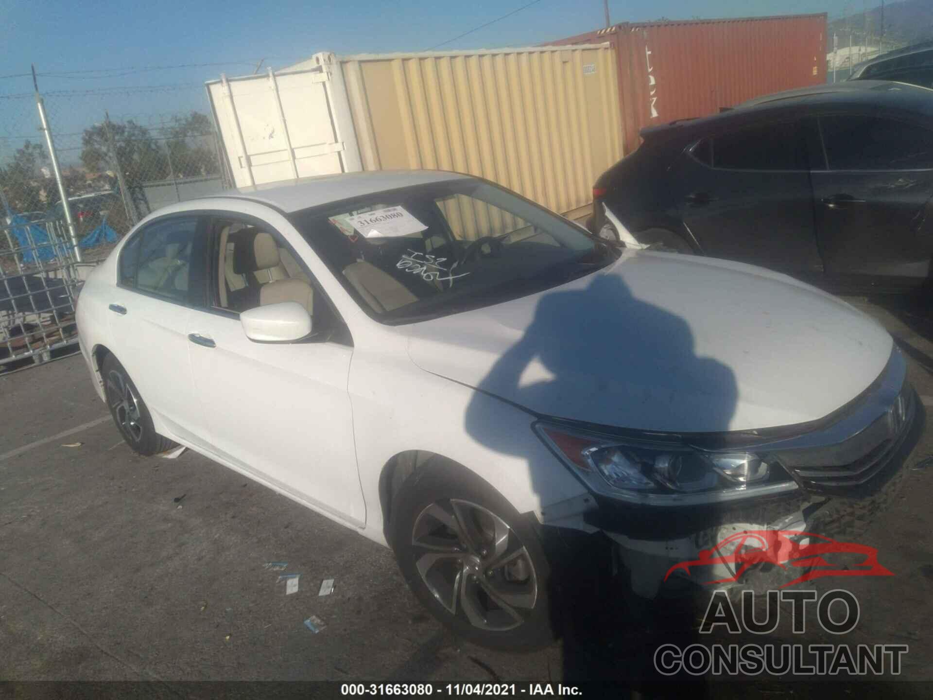 HONDA ACCORD SEDAN 2016 - 1HGCR2F31GA209902
