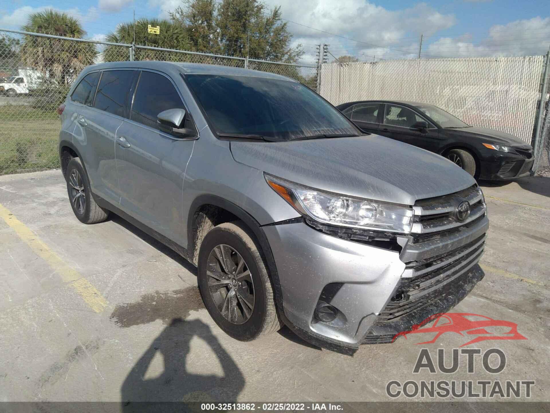 TOYOTA HIGHLANDER 2019 - 5TDZZRFH0KS341168