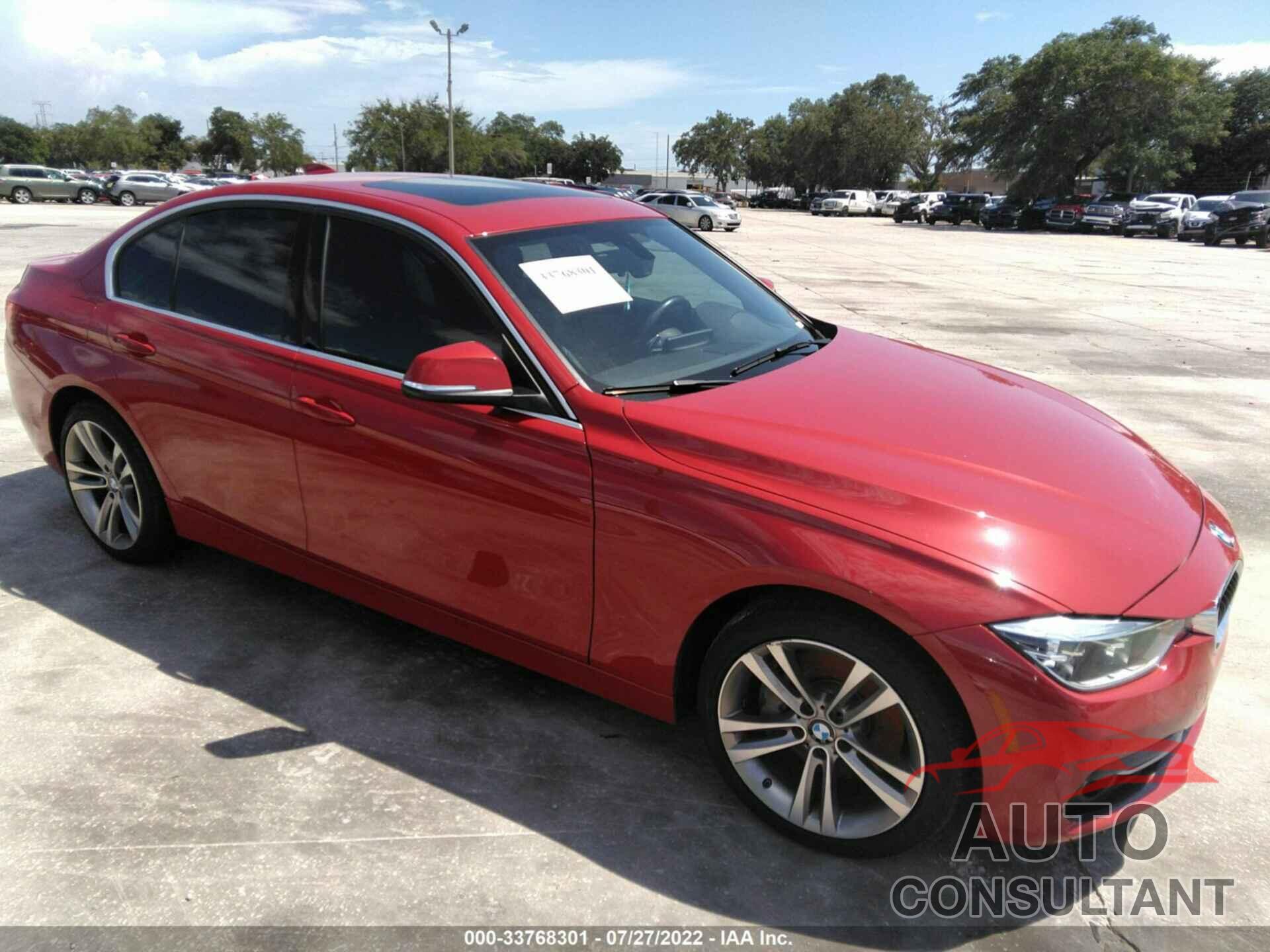 BMW 3 SERIES 2017 - WBA8B7C38HK858583