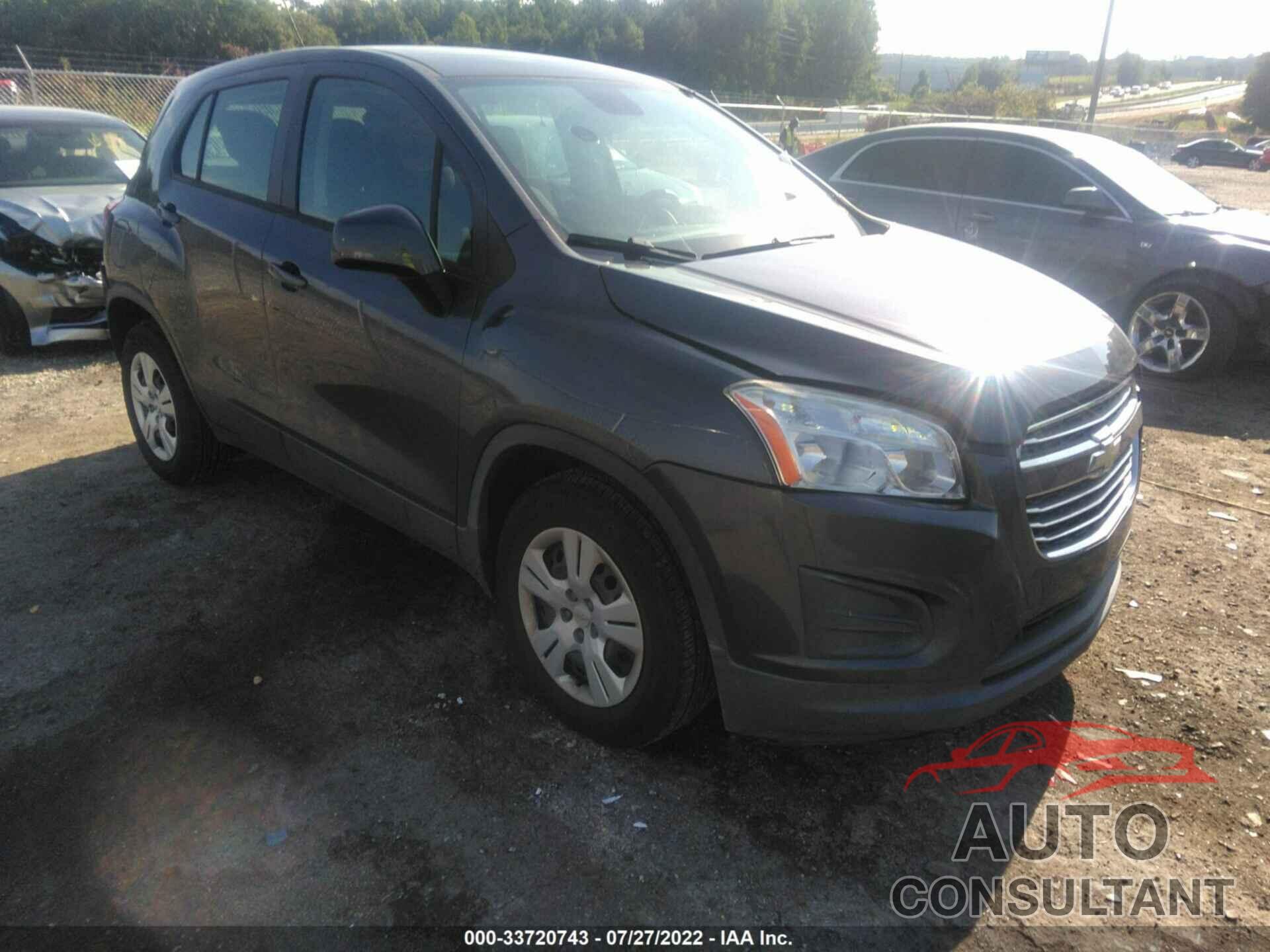 CHEVROLET TRAX 2016 - 3GNCJKSB9GL224005