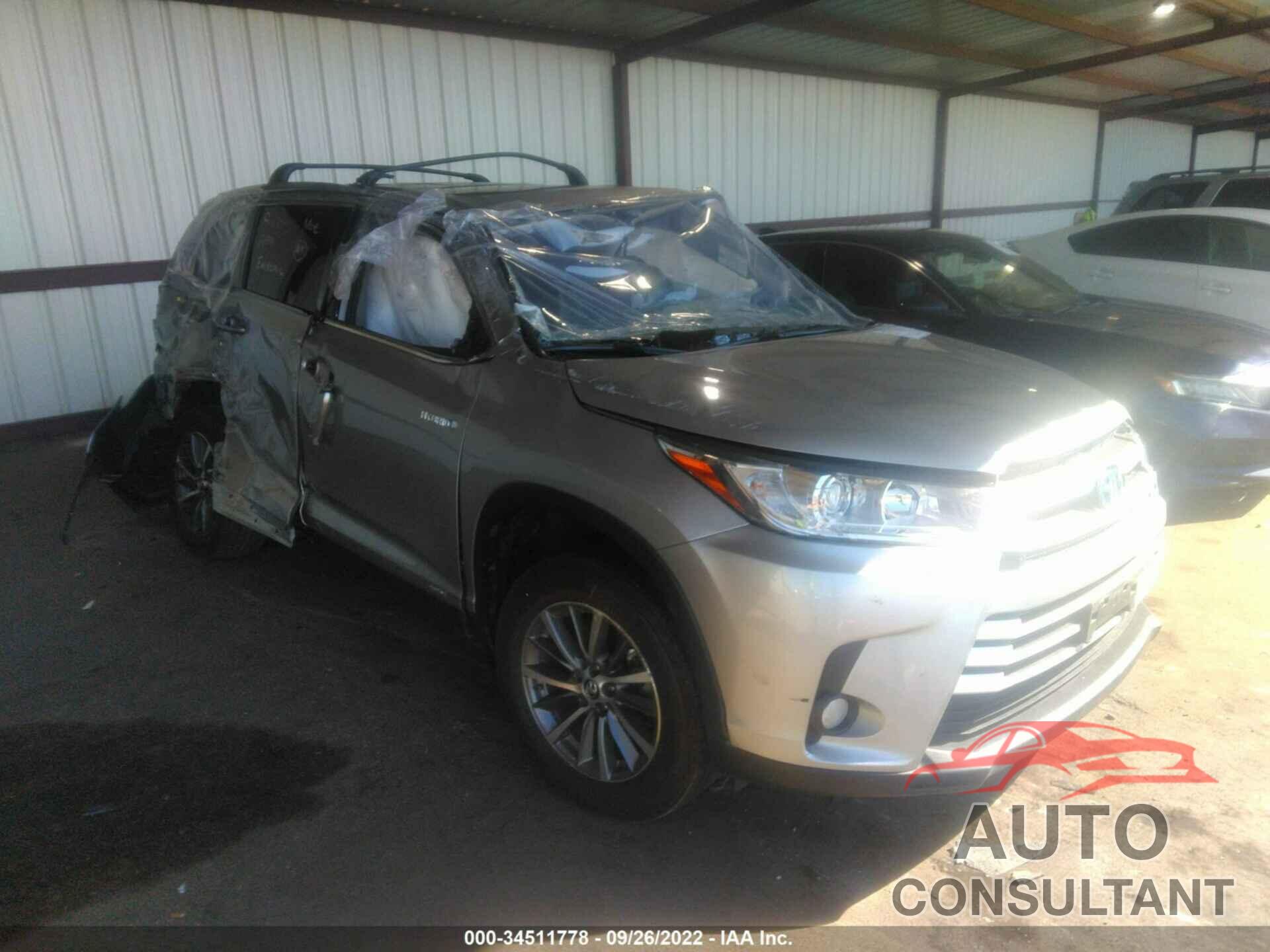 TOYOTA HIGHLANDER 2019 - 5TDJGRFH5KS064682