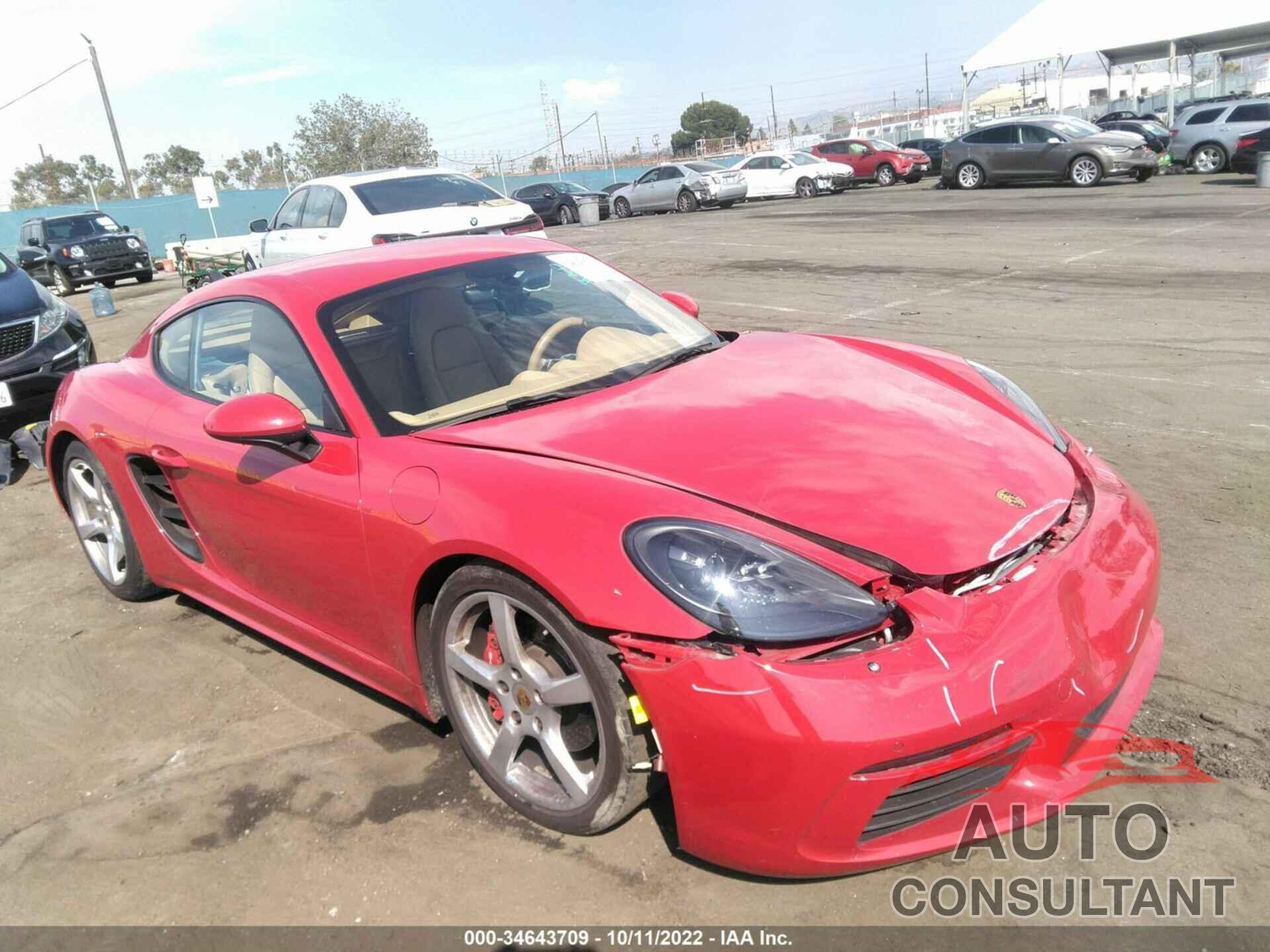 PORSCHE 718 CAYMAN 2017 - WP0AB2A81HK285127