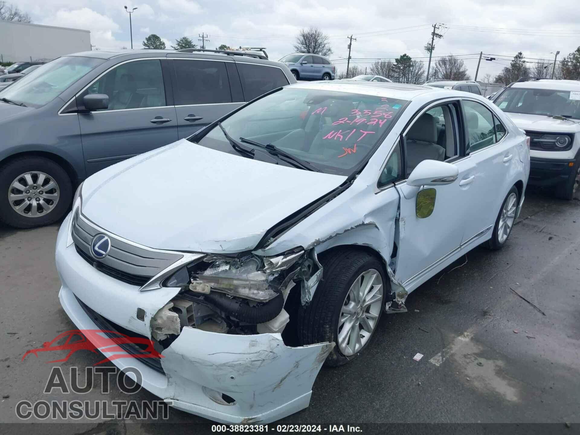 LEXUS HS 2010 - JTHBB1BA1A2033558