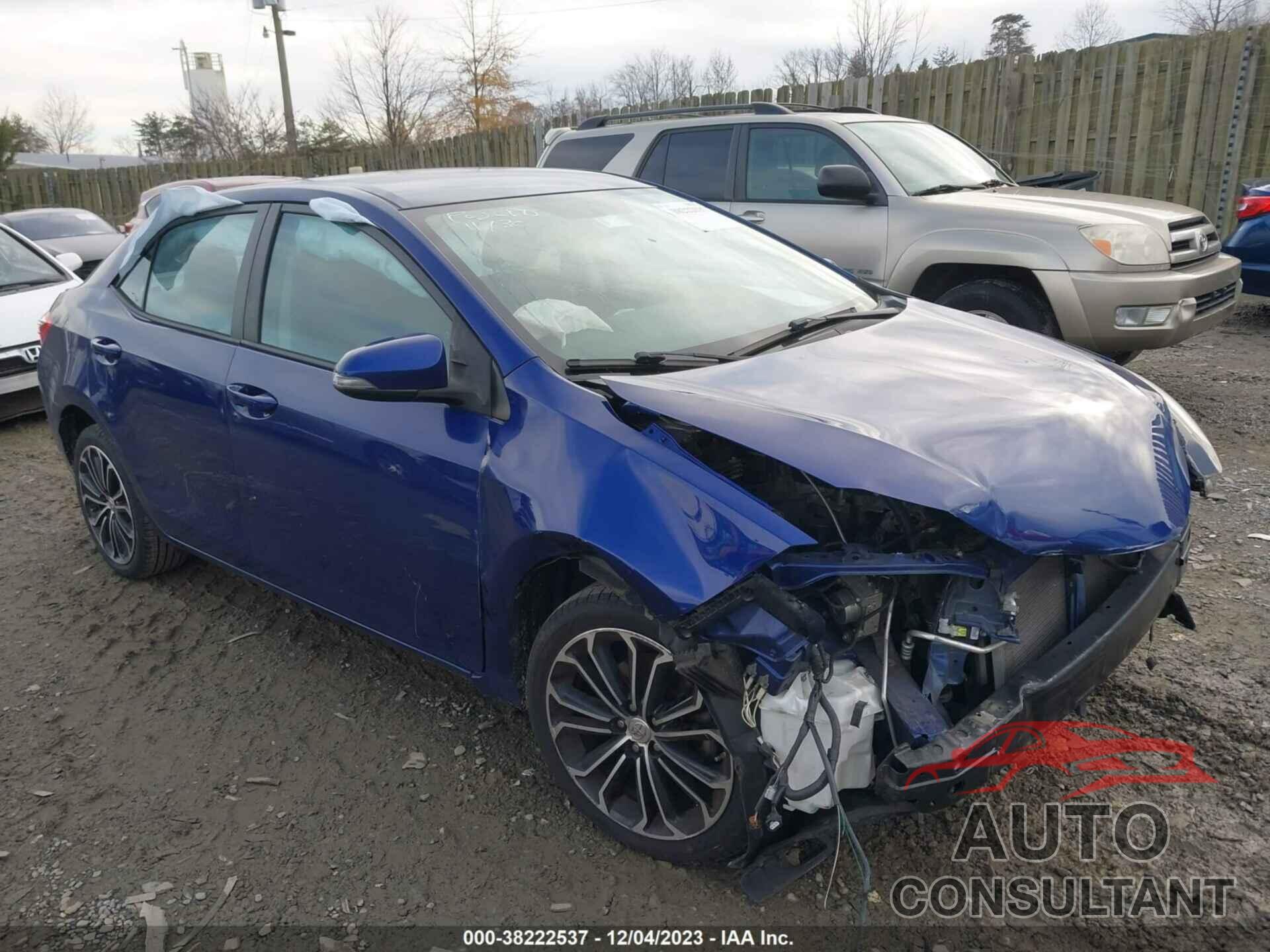 TOYOTA COROLLA 2016 - 2T1BURHEXGC624535