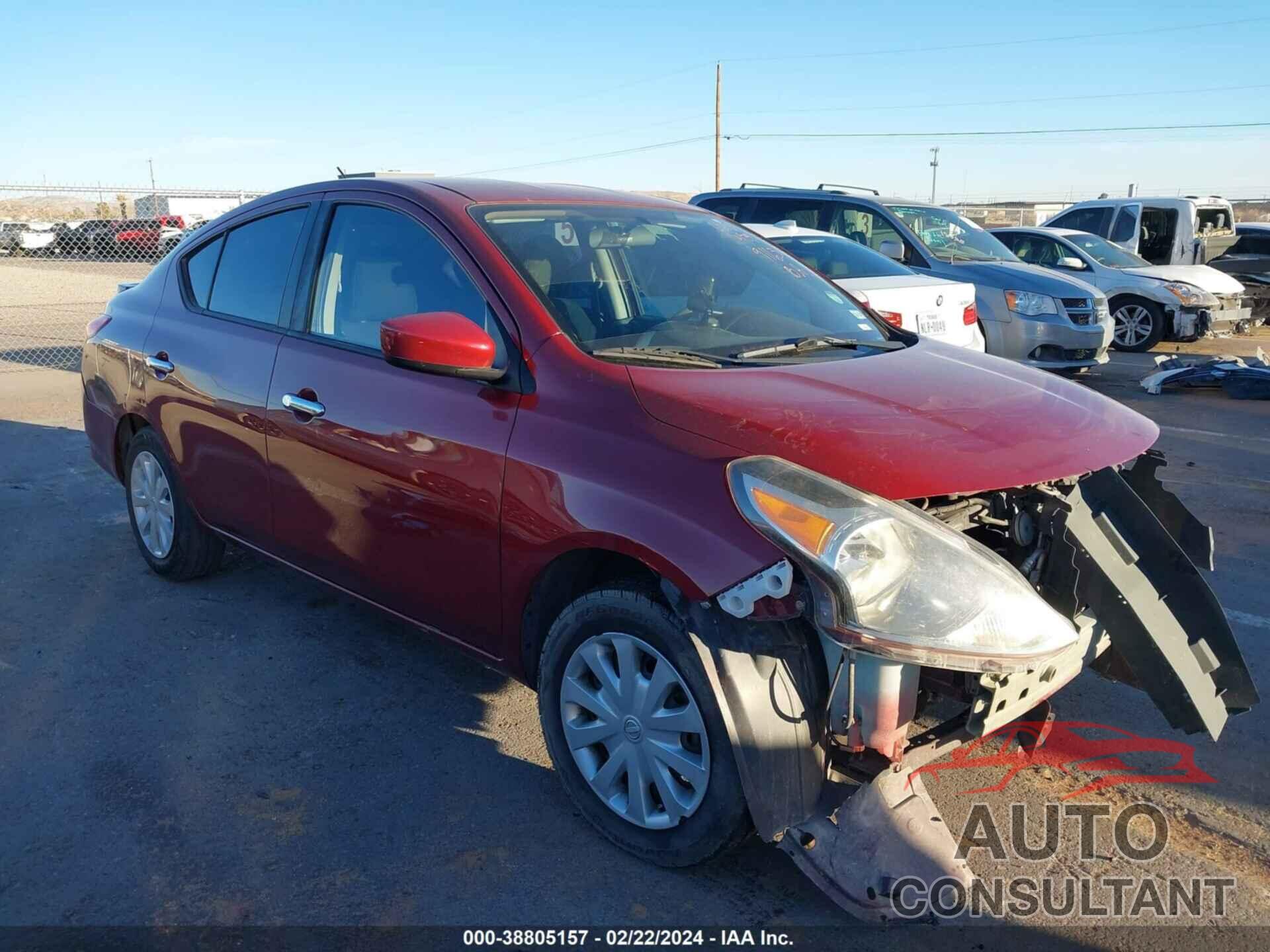 NISSAN VERSA 2016 - 3N1CN7APXGL859163