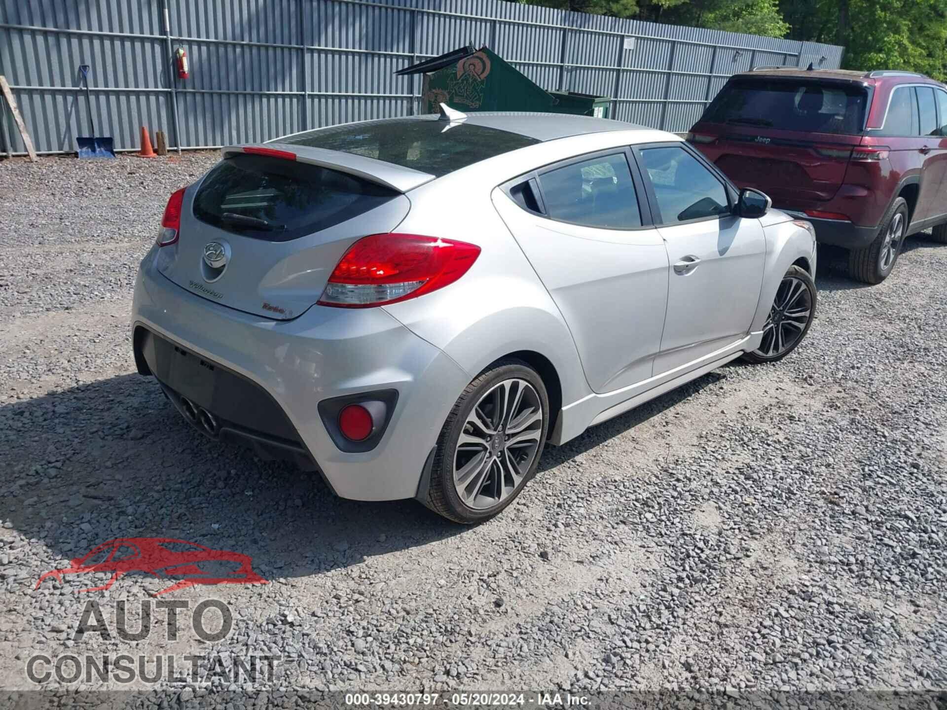 HYUNDAI VELOSTER 2016 - KMHTC6AE3GU264491