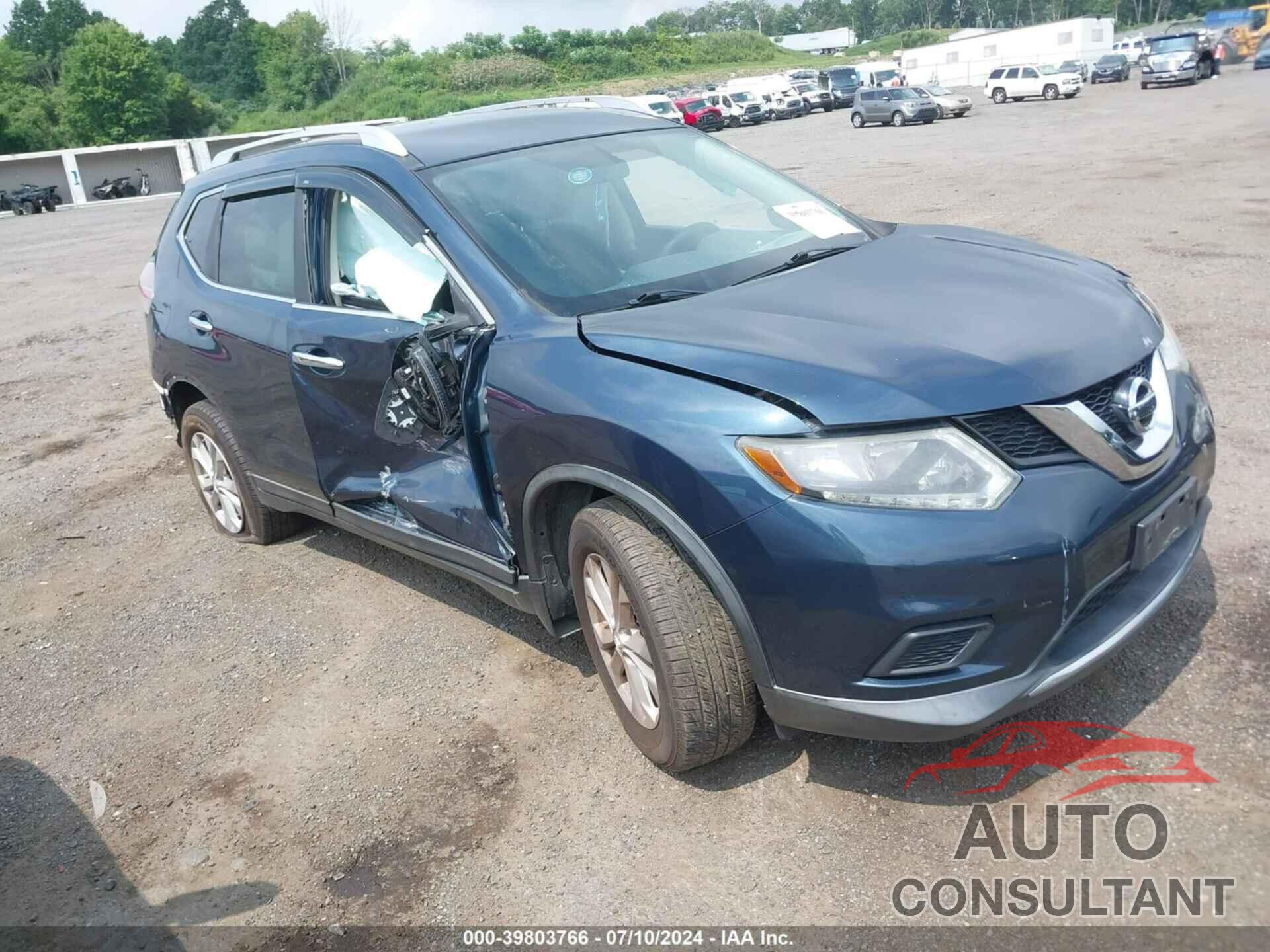 NISSAN ROGUE 2016 - KNMAT2MV6GP642396