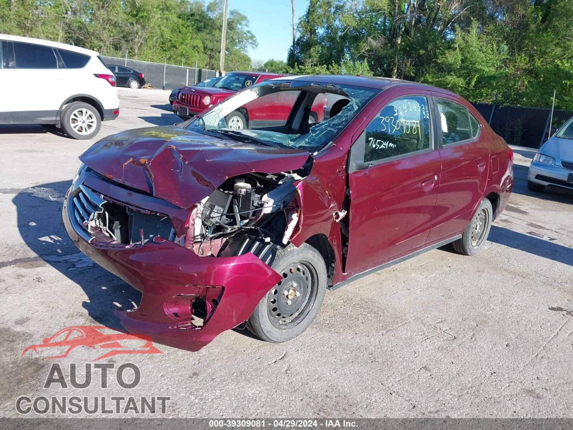 MITSUBISHI MIRAGE 2019 - ML32F3FJ4KHF15246