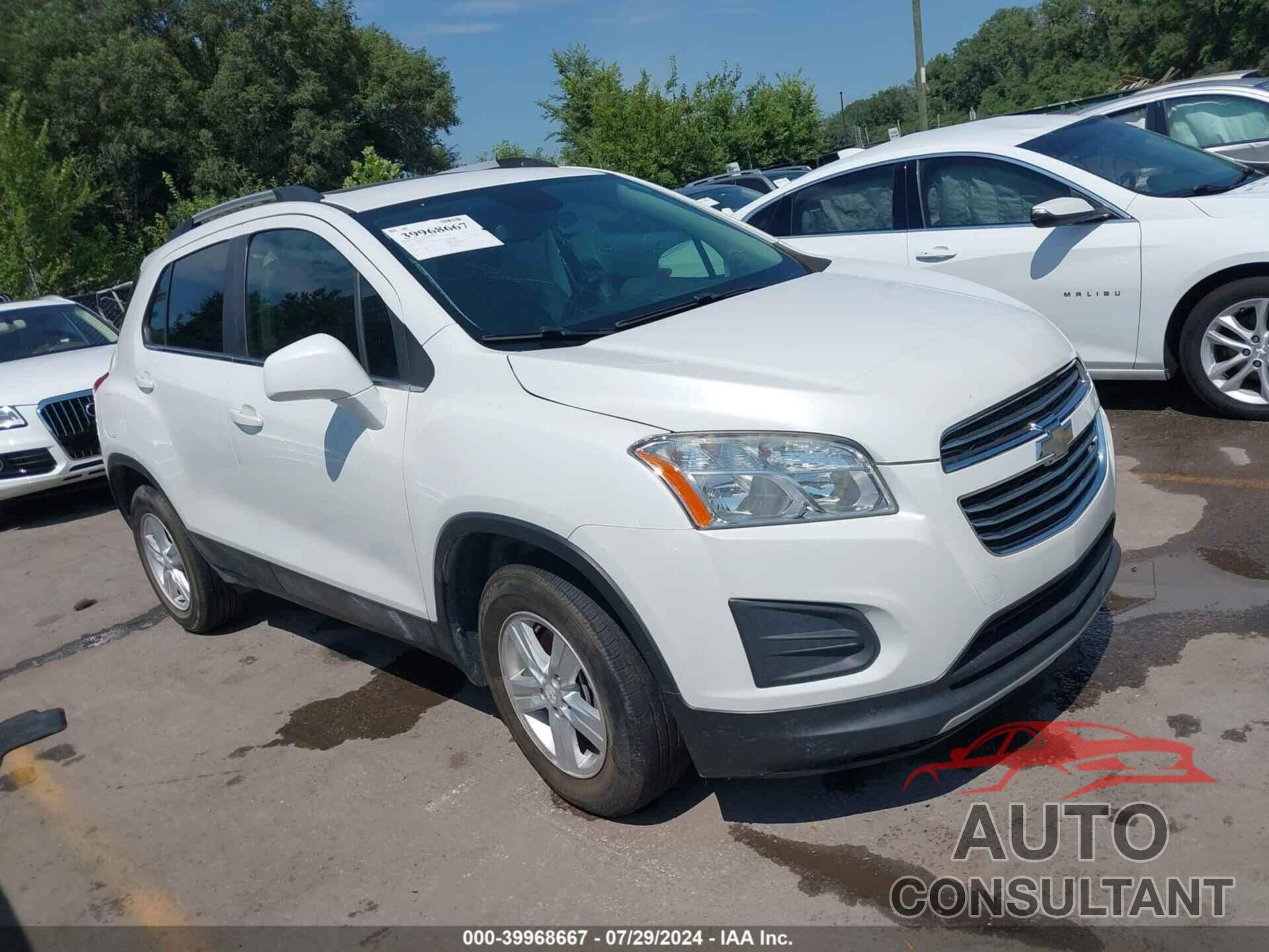 CHEVROLET TRAX 2016 - KL7CJPSB6GB526159