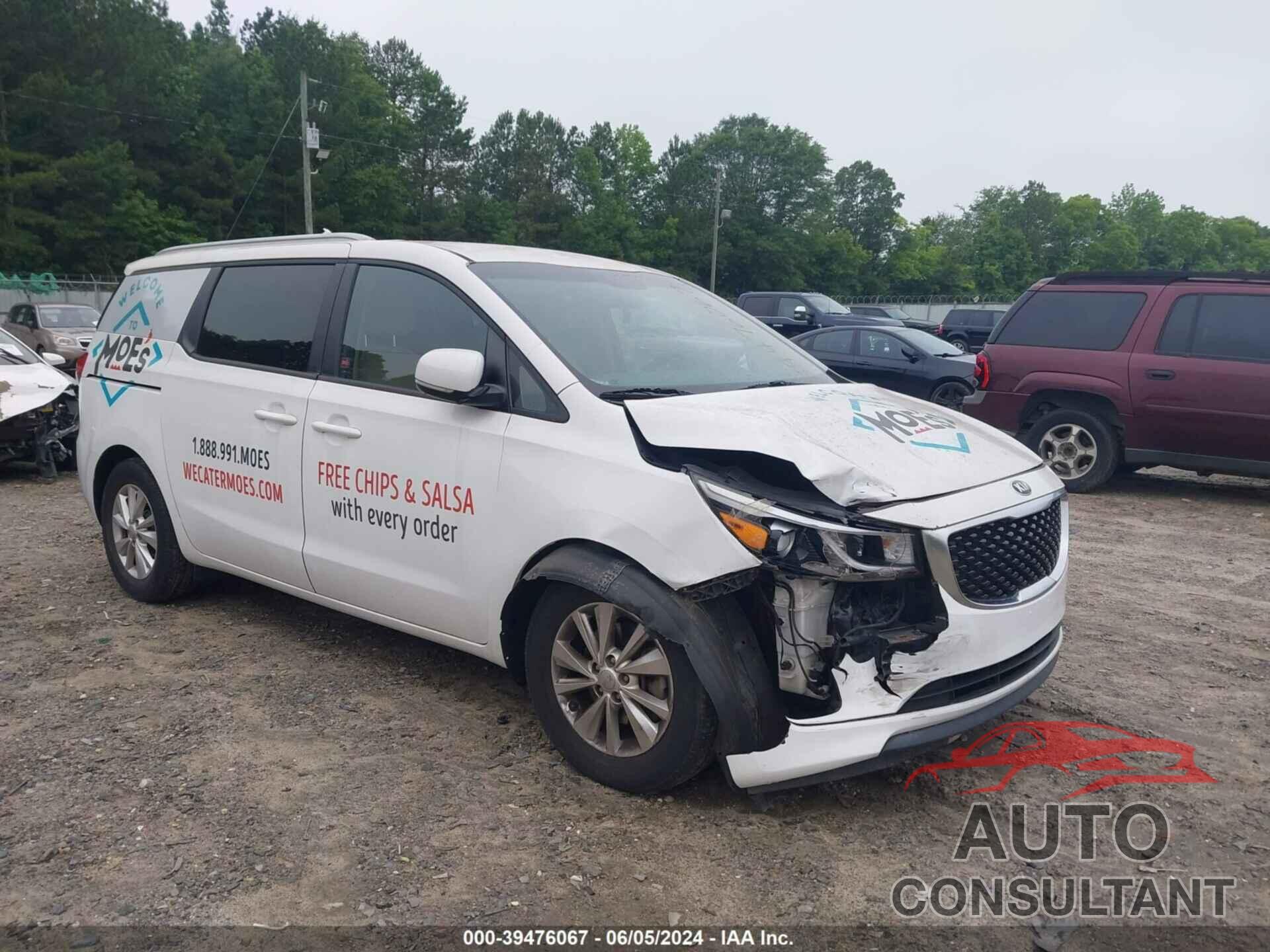 KIA SEDONA 2016 - KNDMB5C18G6086050