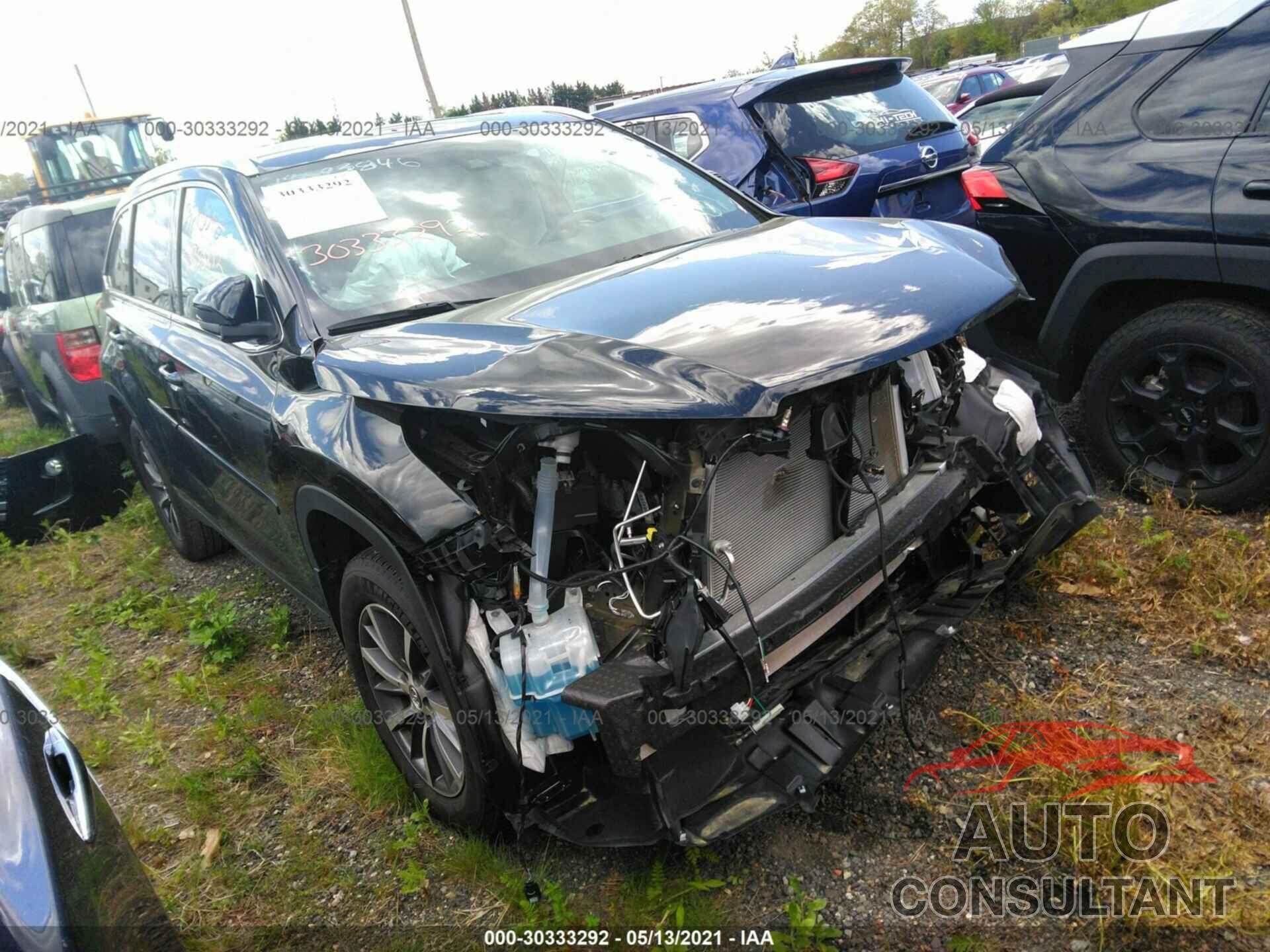 TOYOTA HIGHLANDER 2019 - 5TDJZRFH6KS594203