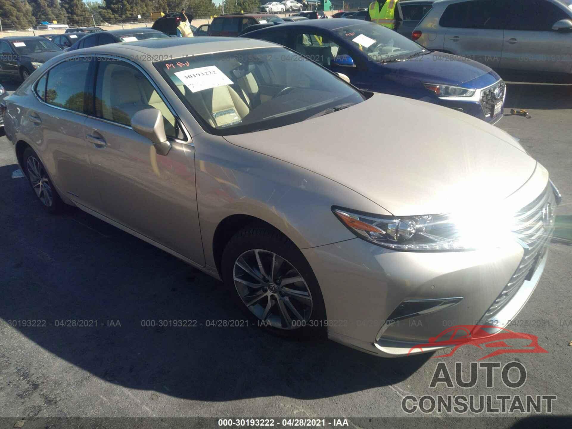 LEXUS ES 300H 2016 - JTHBW1GGXG2107313