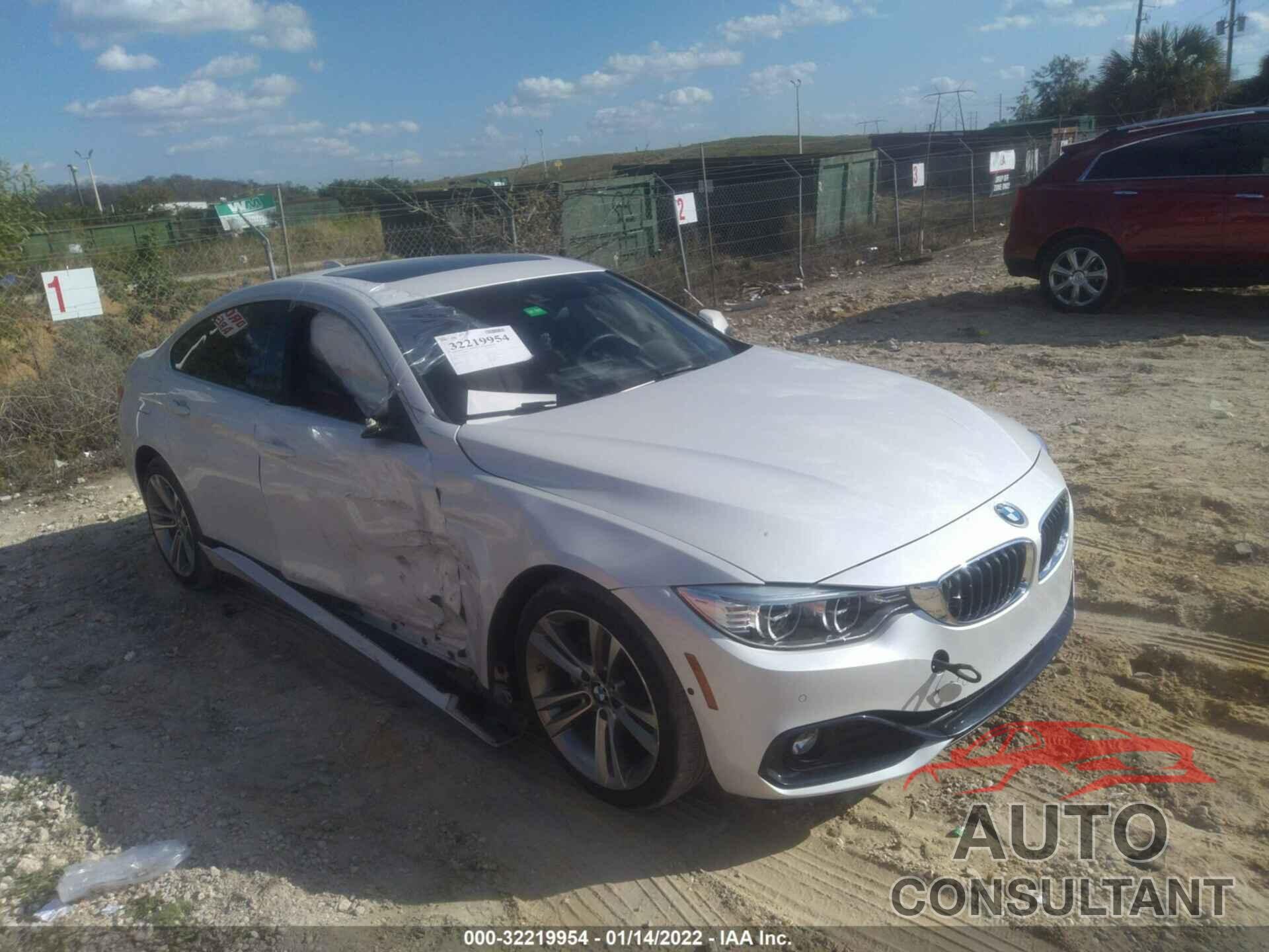 BMW 4 SERIES 2017 - WBA4F7C51HG437988