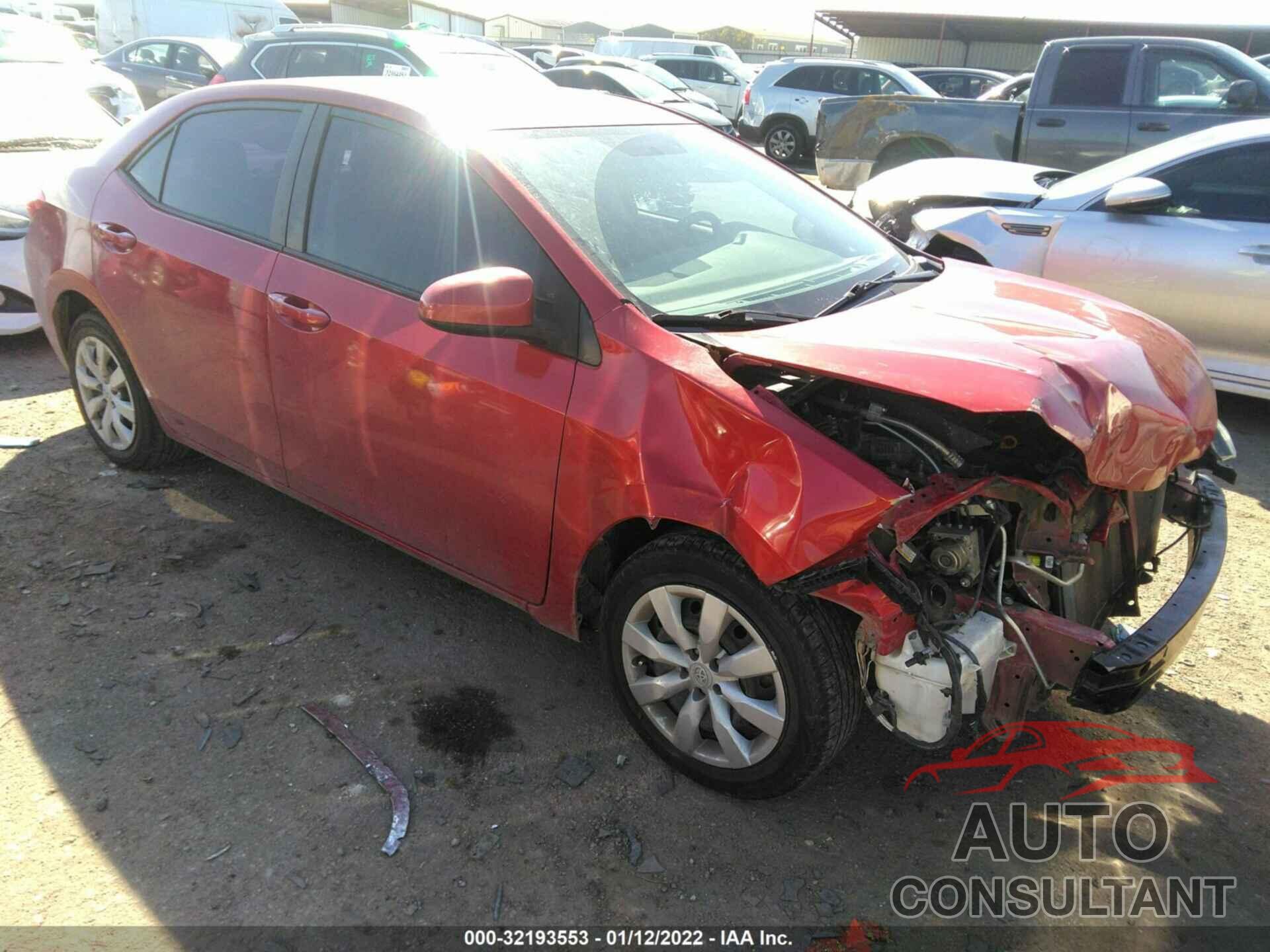TOYOTA COROLLA 2016 - 5YFBURHE0GP525562