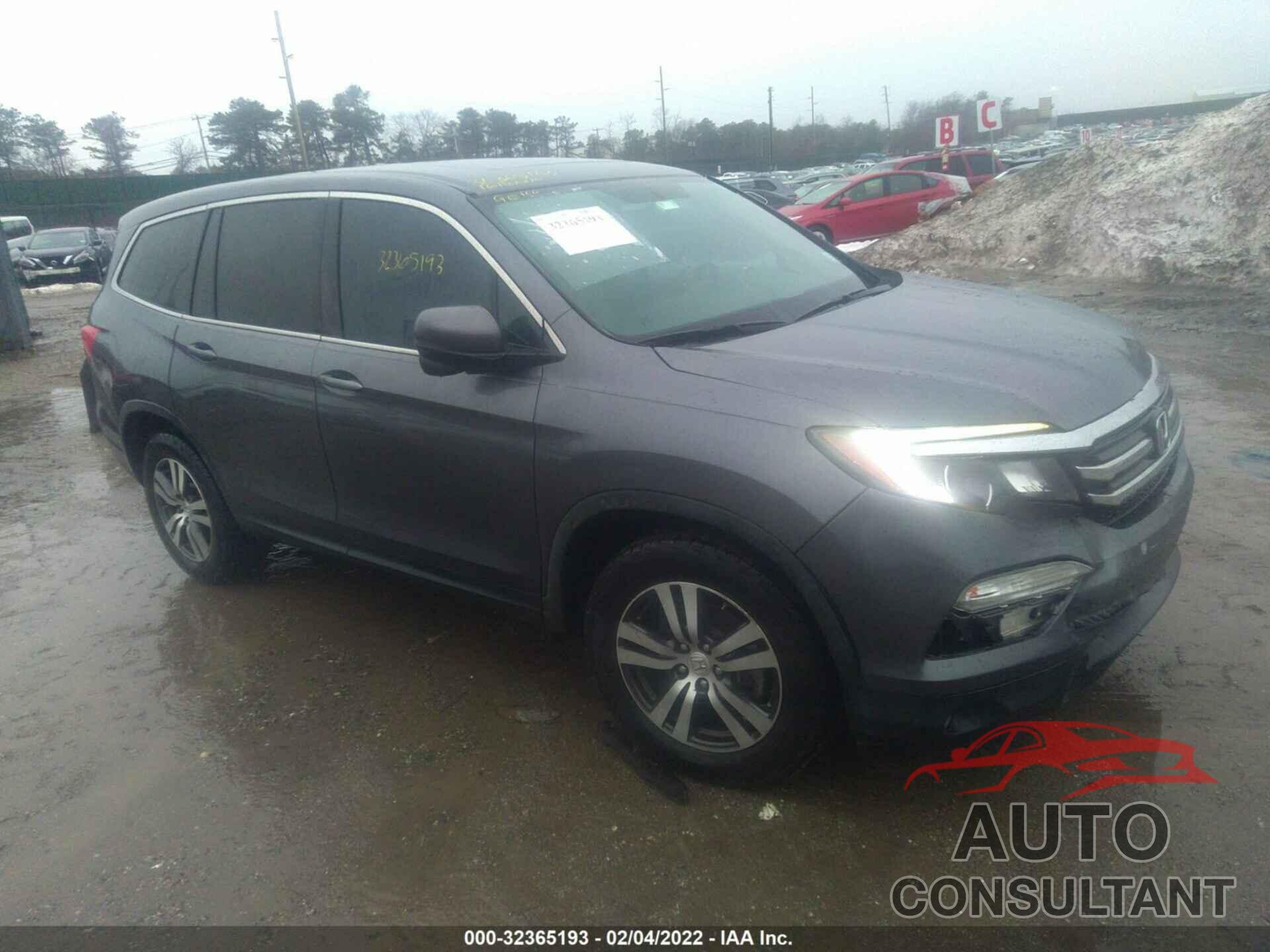 HONDA PILOT 2016 - 5FNYF5H76GB029501