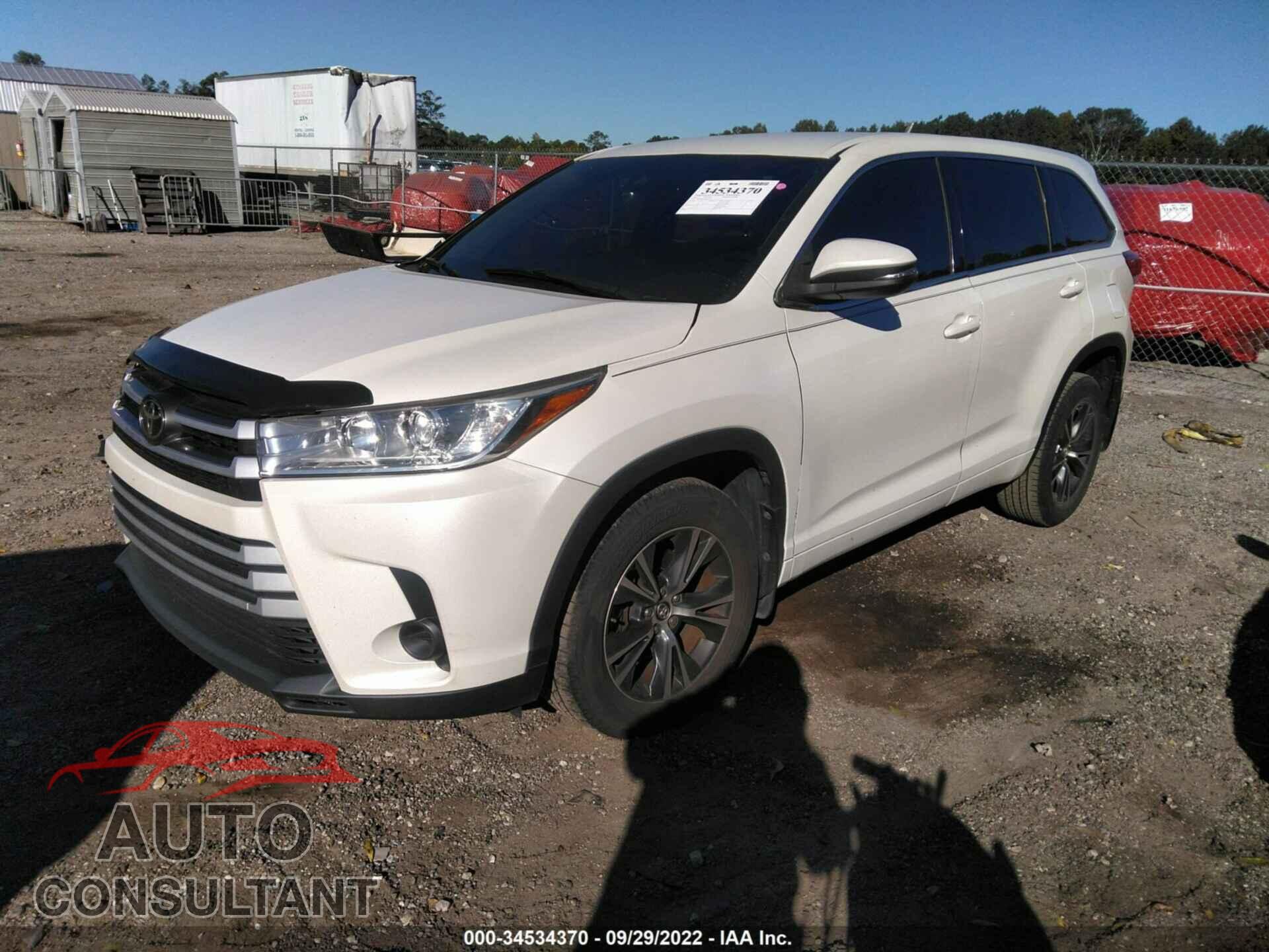 TOYOTA HIGHLANDER 2017 - 5TDZZRFH0HS210959
