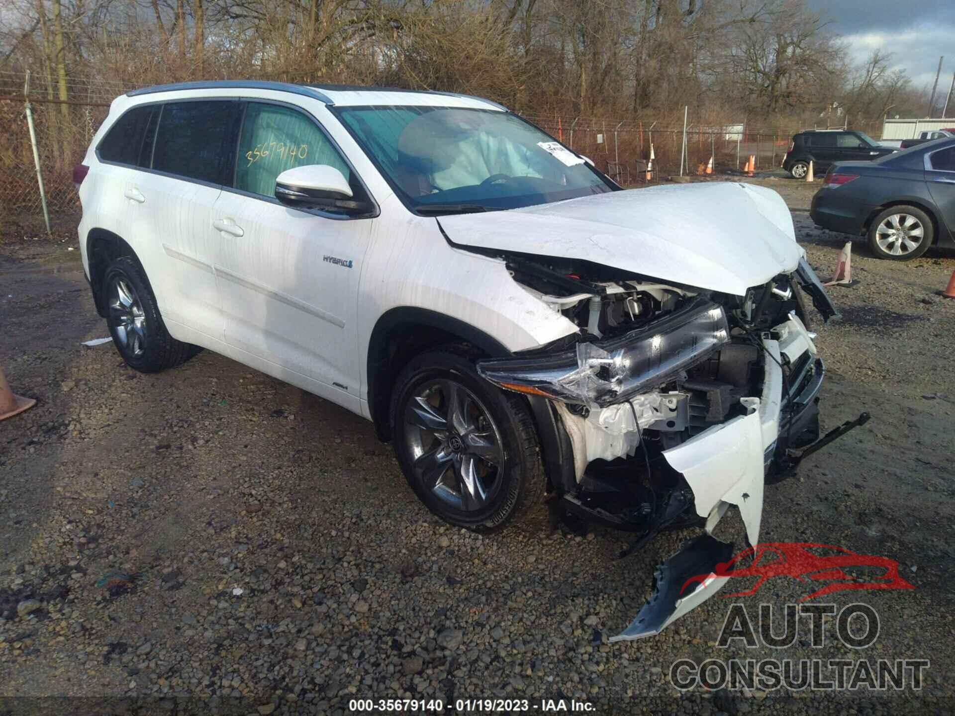 TOYOTA HIGHLANDER 2019 - 5TDDGRFHXKS078980