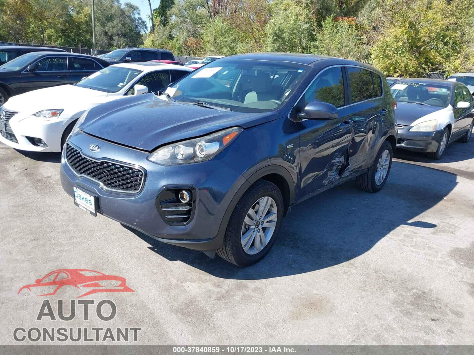 KIA SPORTAGE 2017 - KNDPMCAC2H7201219