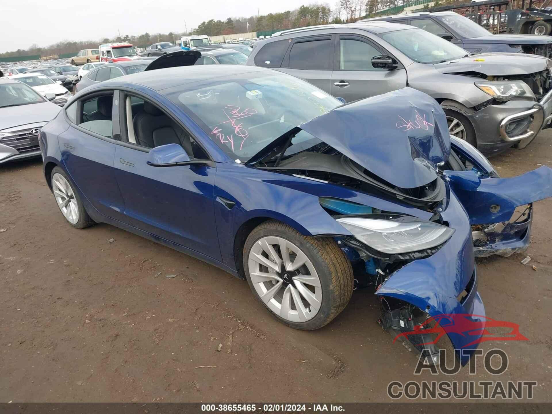 TESLA MODEL 3 2022 - 5YJ3E1EA3NF368901