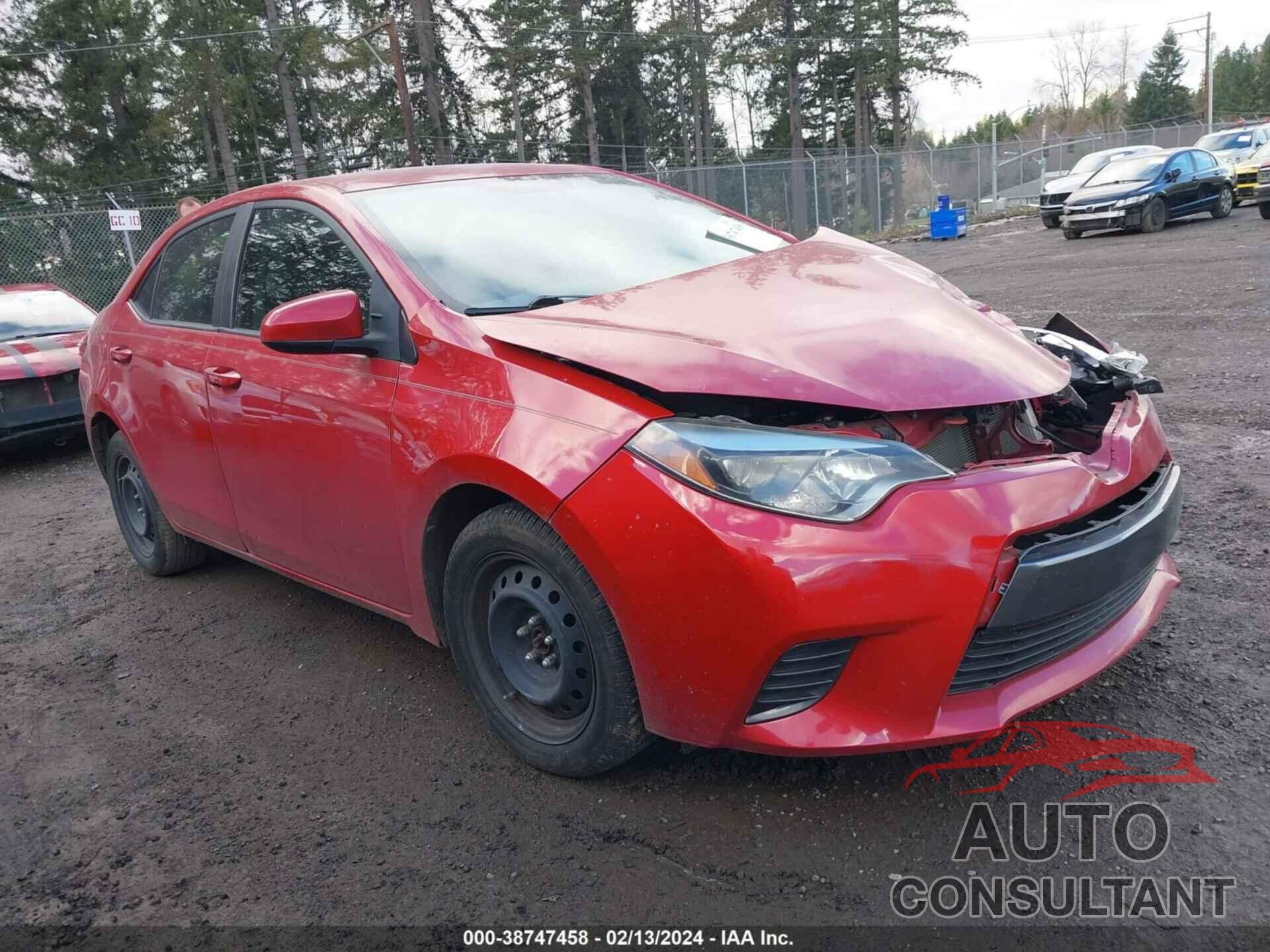 TOYOTA COROLLA 2016 - 2T1BURHE6GC591663