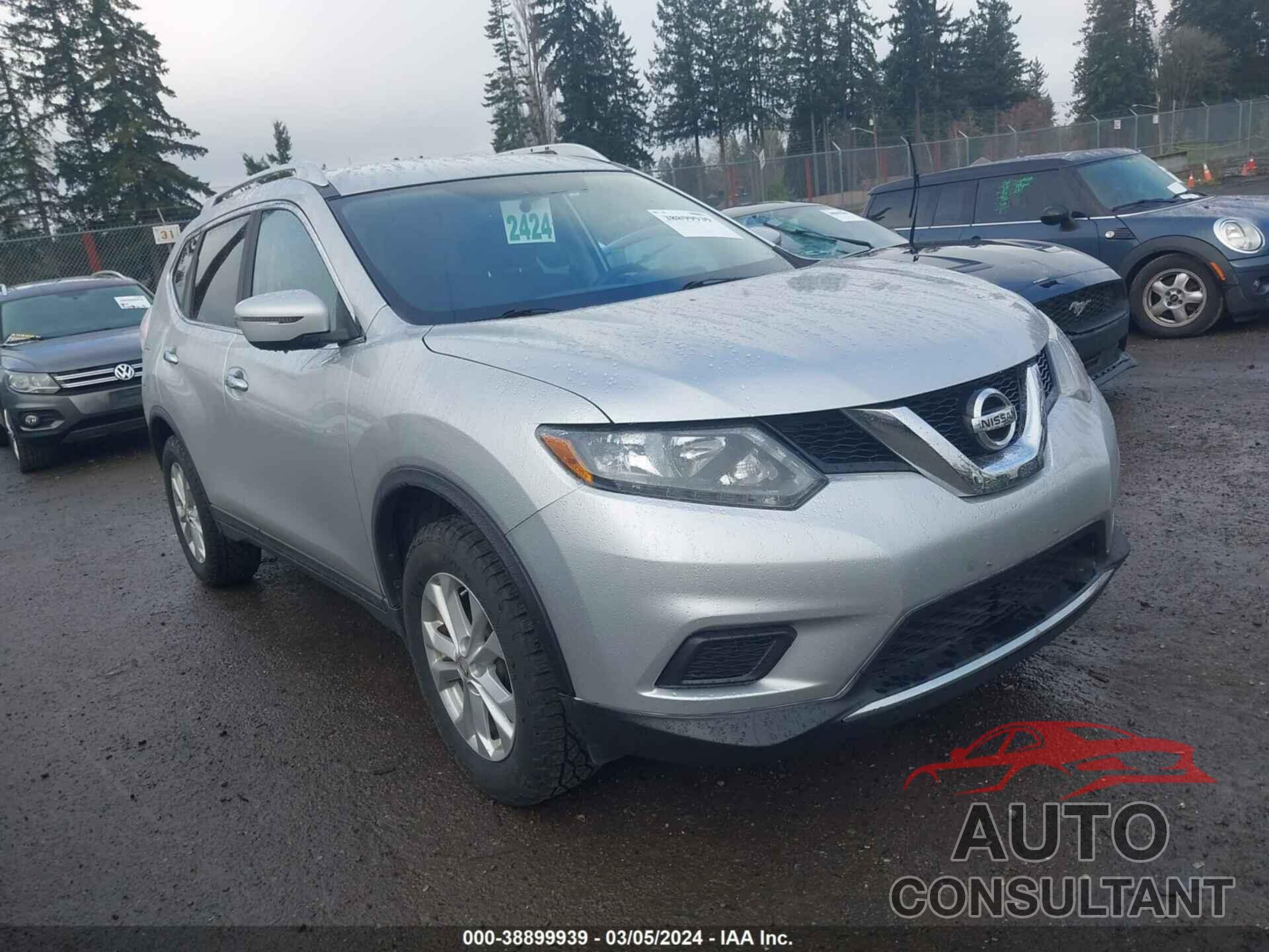 NISSAN ROGUE 2016 - KNMAT2MV9GP630405