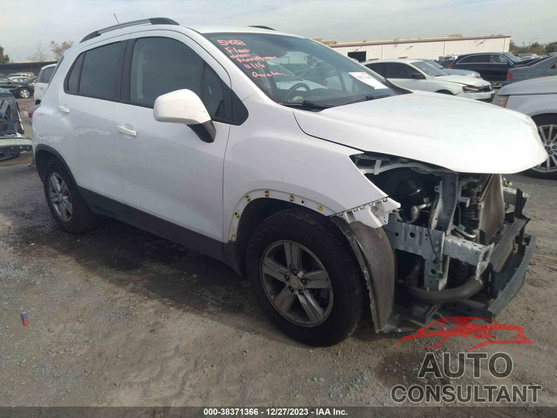 CHEVROLET TRAX 2022 - KL7CJLSM4NB509898