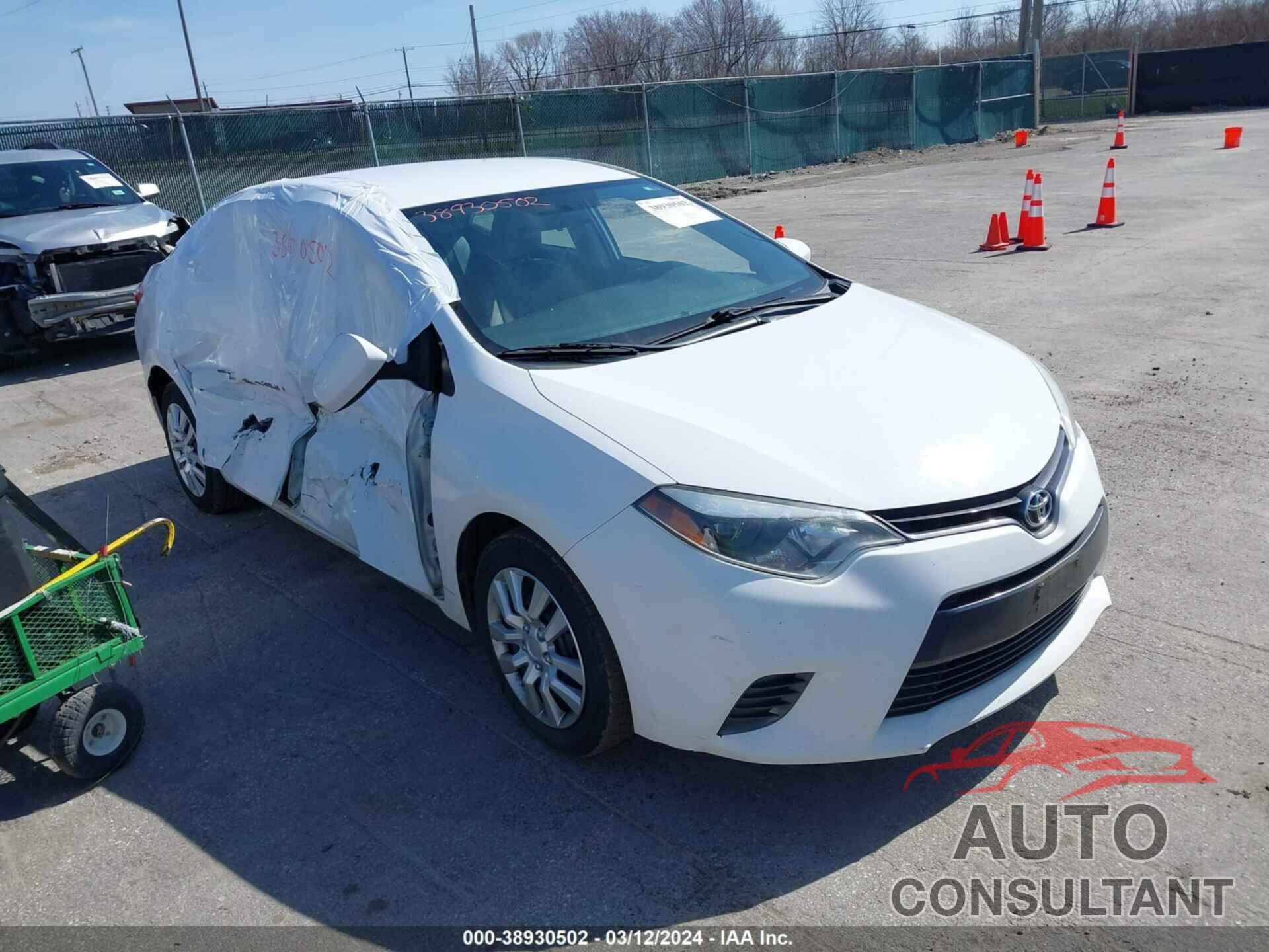 TOYOTA COROLLA 2016 - 2T1BURHE2GC589120
