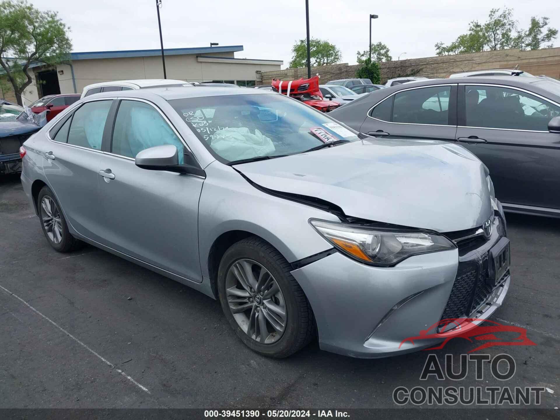 TOYOTA CAMRY 2016 - 4T1BF1FK8GU255970