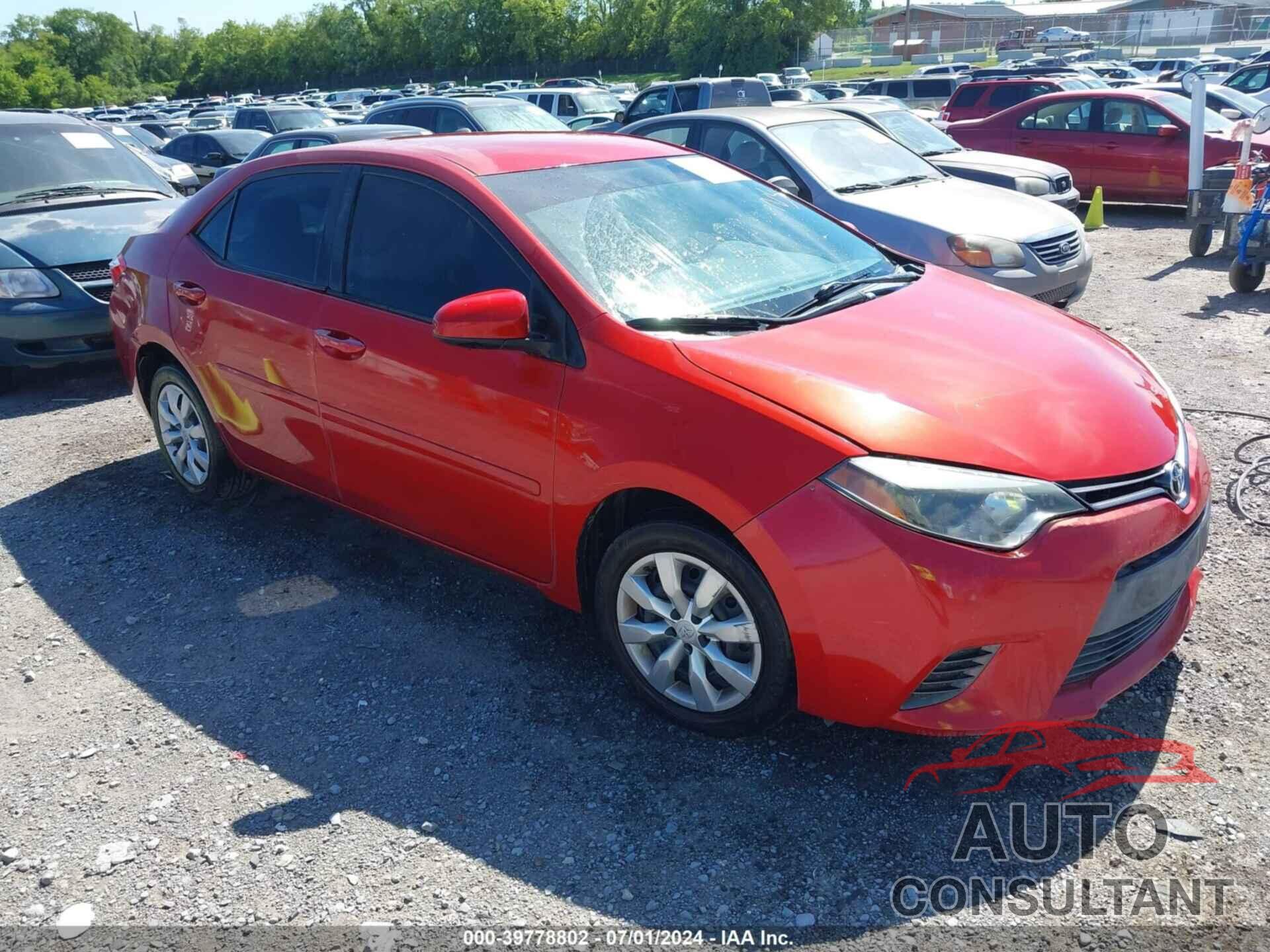 TOYOTA COROLLA 2016 - 5YFBURHE3GP371350