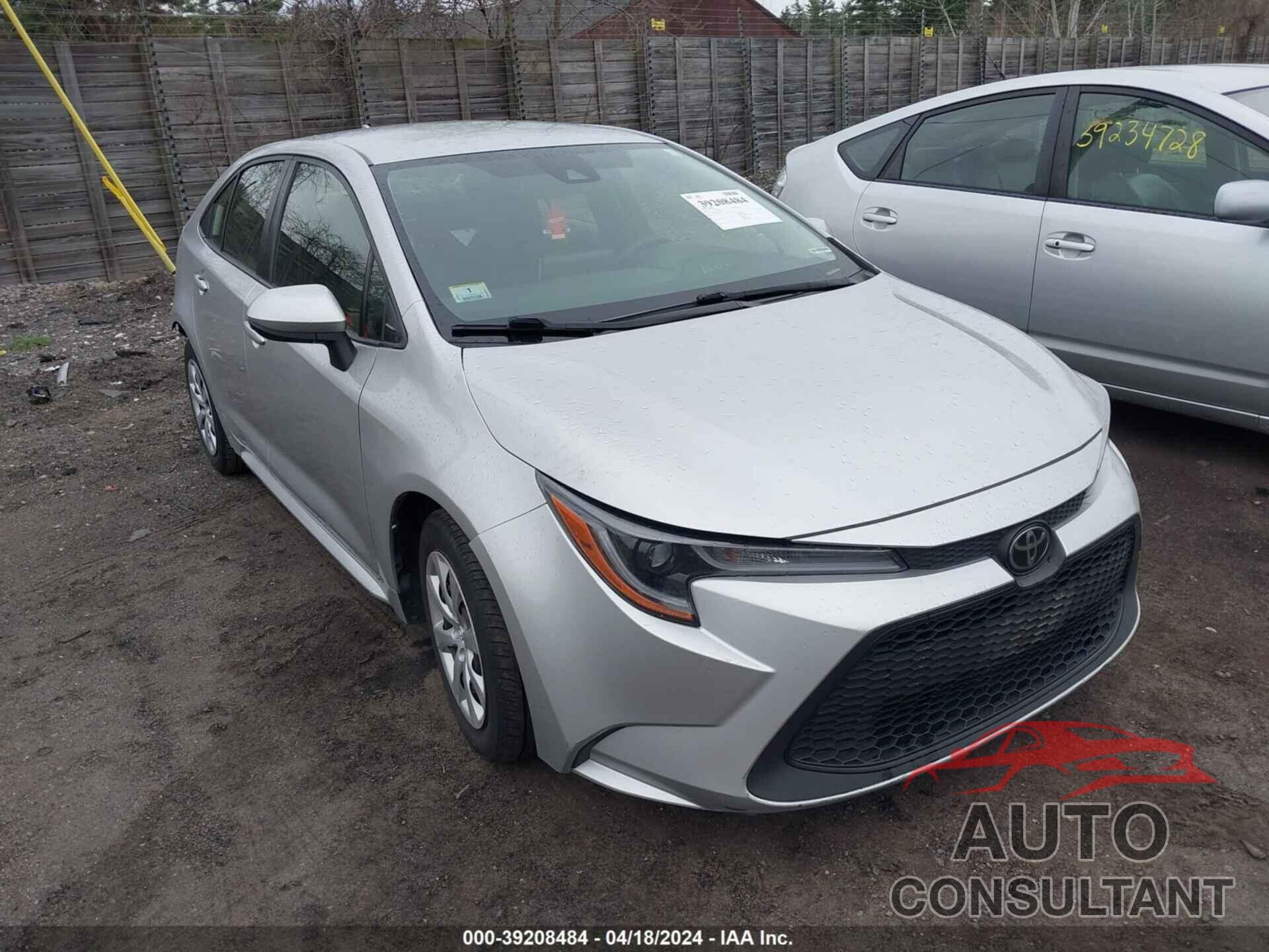 TOYOTA COROLLA 2020 - JTDEPRAE5LJ082936