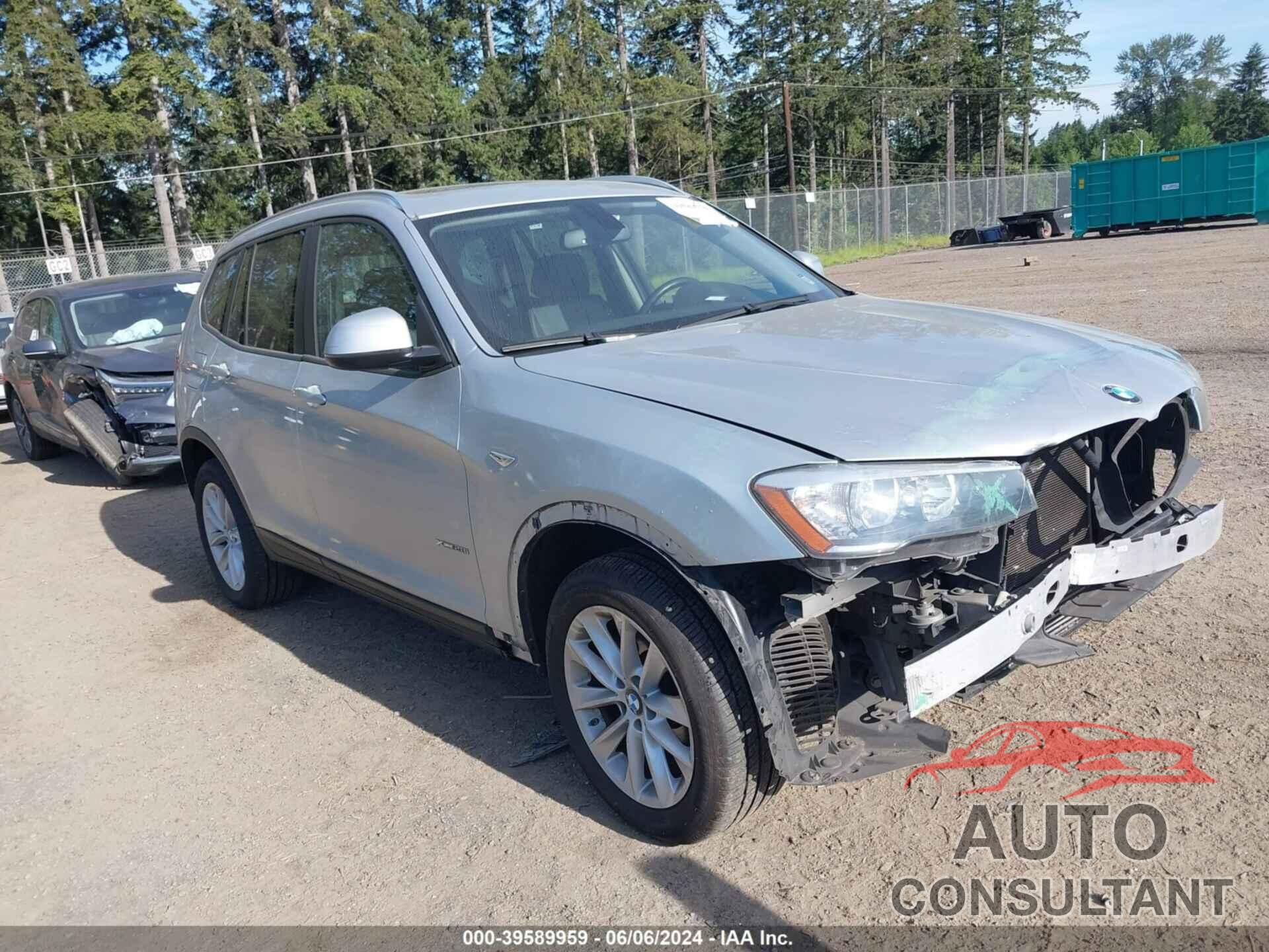 BMW X3 2017 - 5UXWX9C59H0T06058