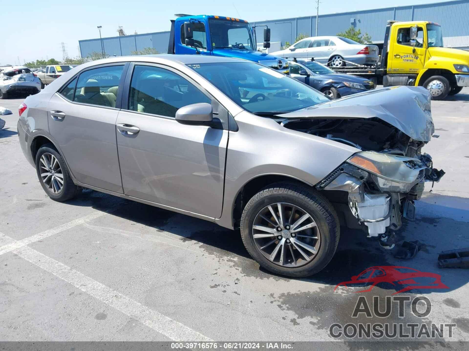 TOYOTA COROLLA 2016 - 5YFBURHE4GP444256
