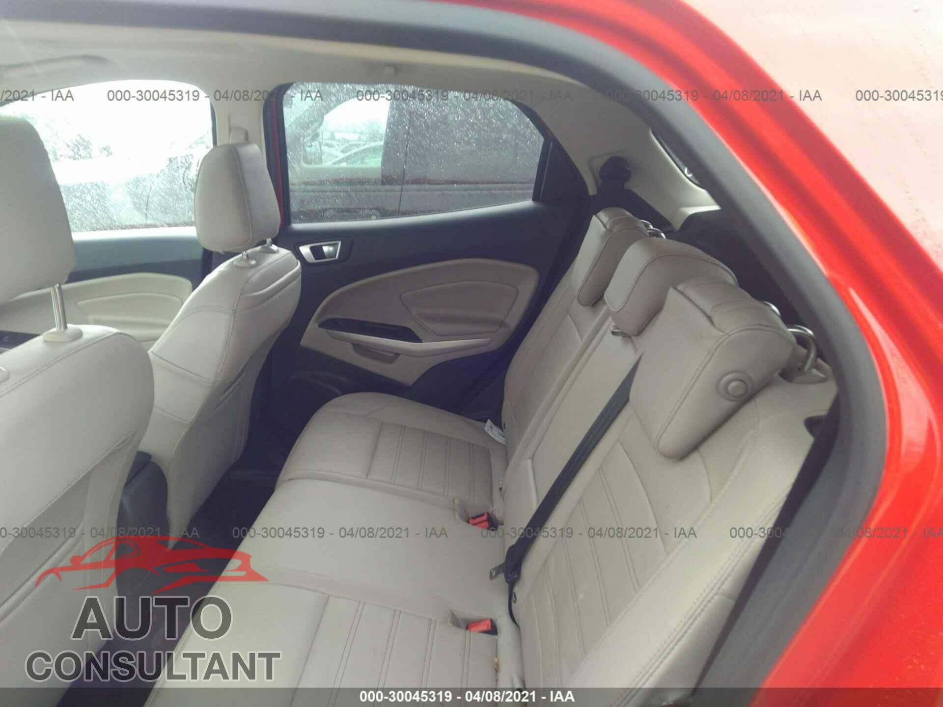 FORD ECOSPORT 2019 - MAJ6S3KL6KC296534