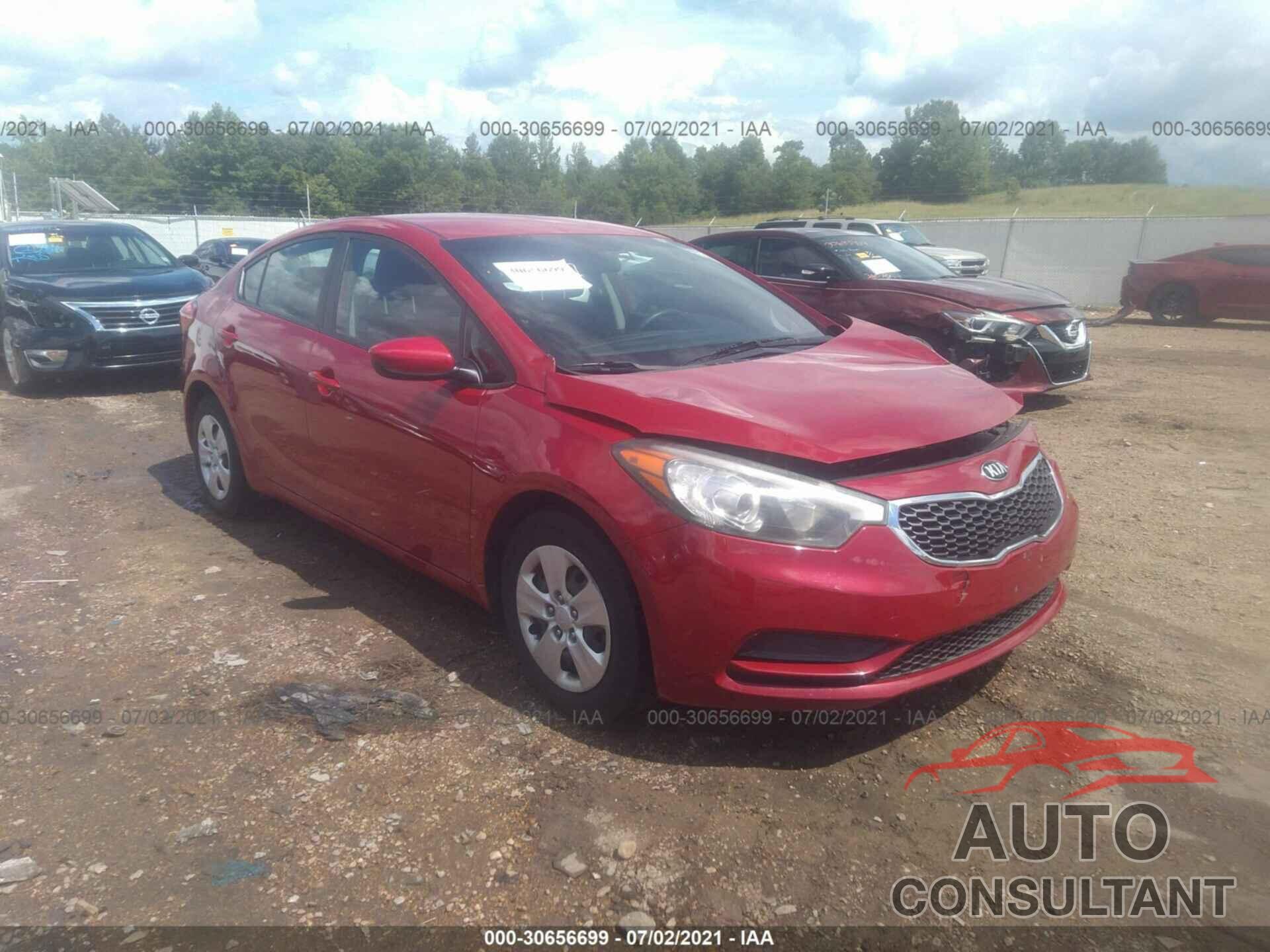 KIA FORTE 2016 - KNAFK4A64G5474736