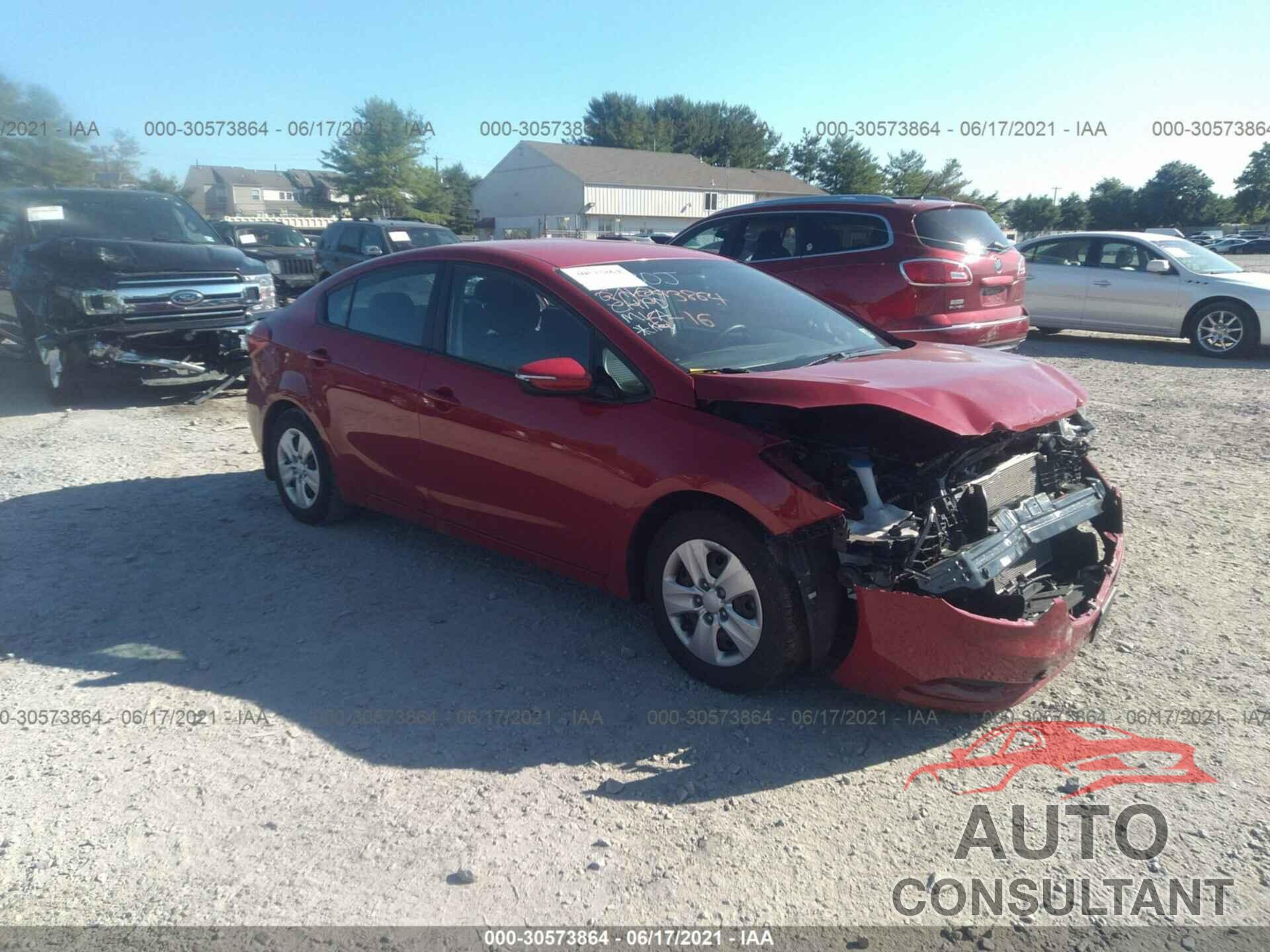 KIA FORTE 2016 - KNAFX4A65G5535111