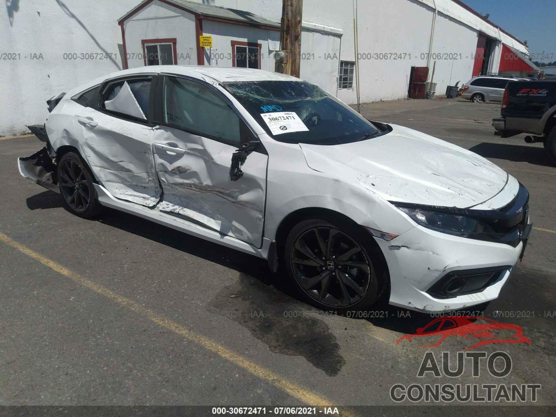 HONDA CIVIC SEDAN 2020 - 19XFC2F88LE209895