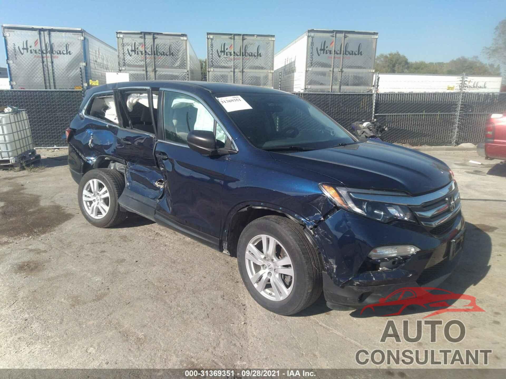 HONDA PILOT 2016 - 5FNYF6H14GB082263